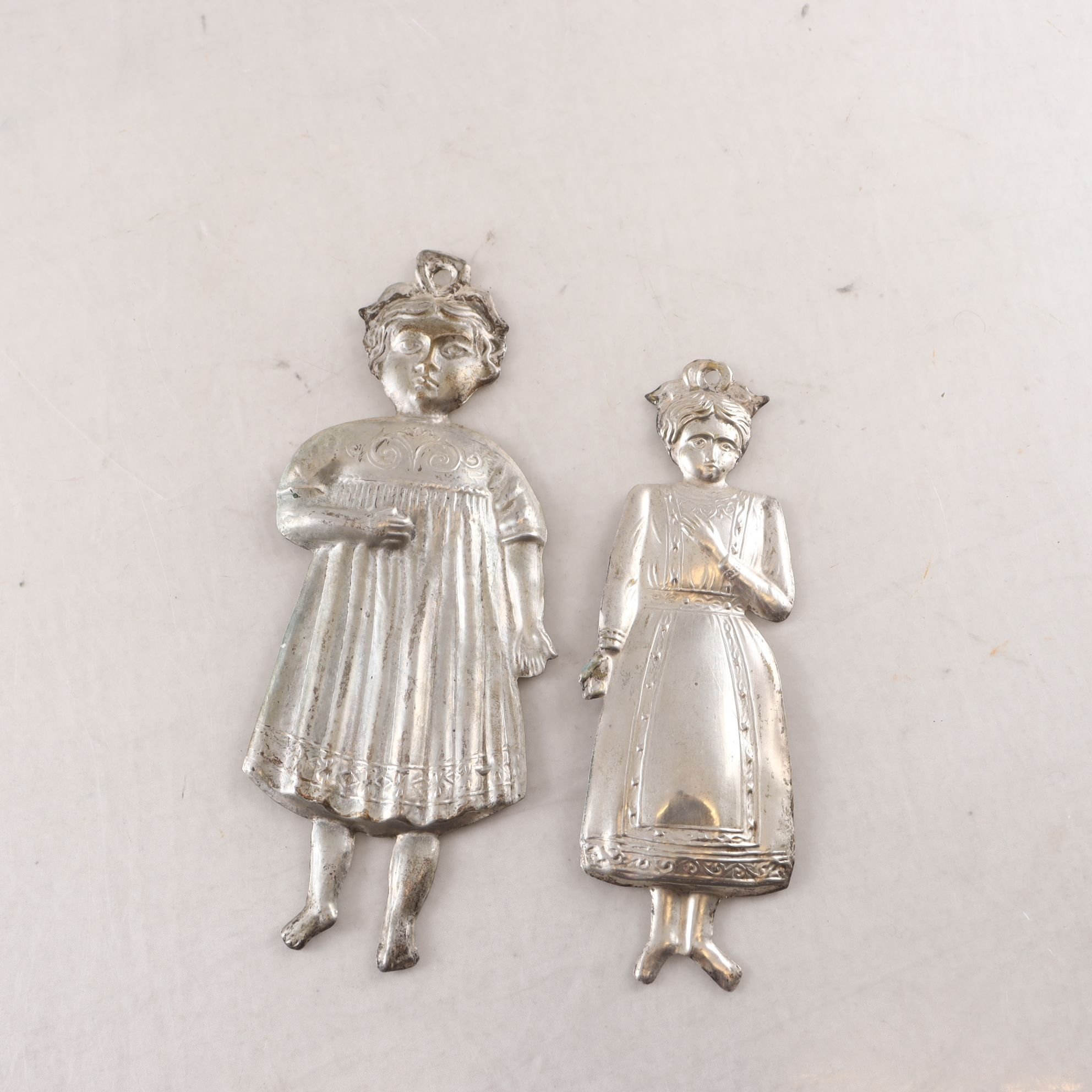 Ikoner, ex-voto, votivgåva, metall, 2 st