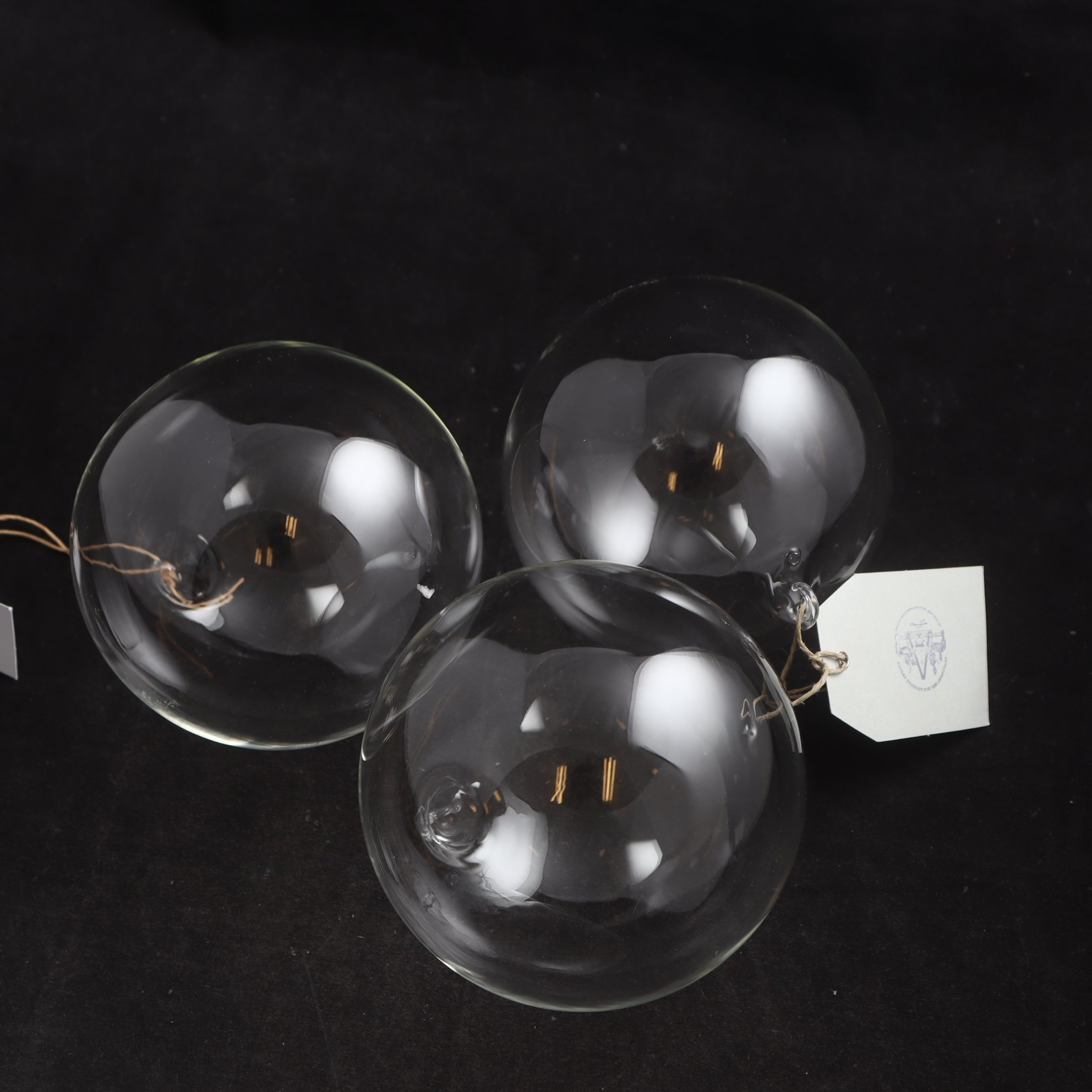 Glaskulor, Artilleriet Göteborg, 3 st. Samfraktas ej.