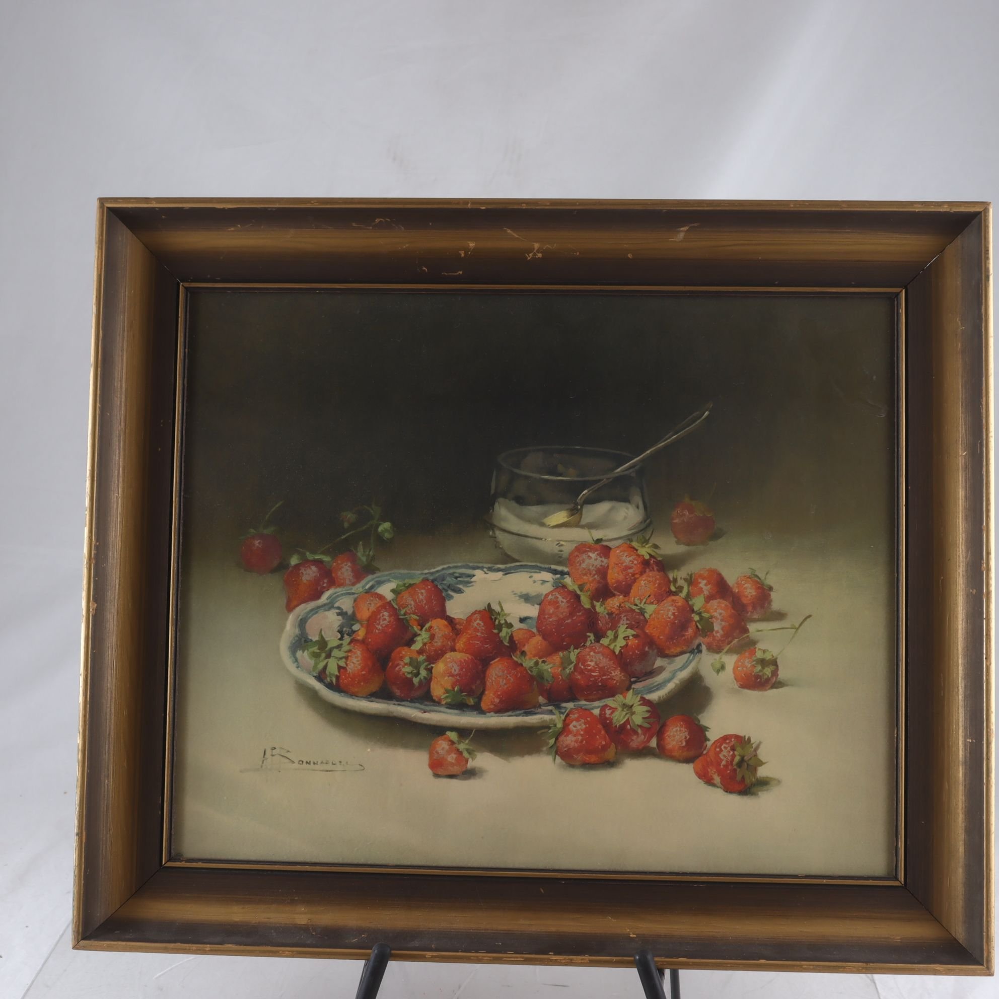 Tryck, Alexandre-Francois Bonnardel Frankrike, sign i trycket. Endast avhämtning