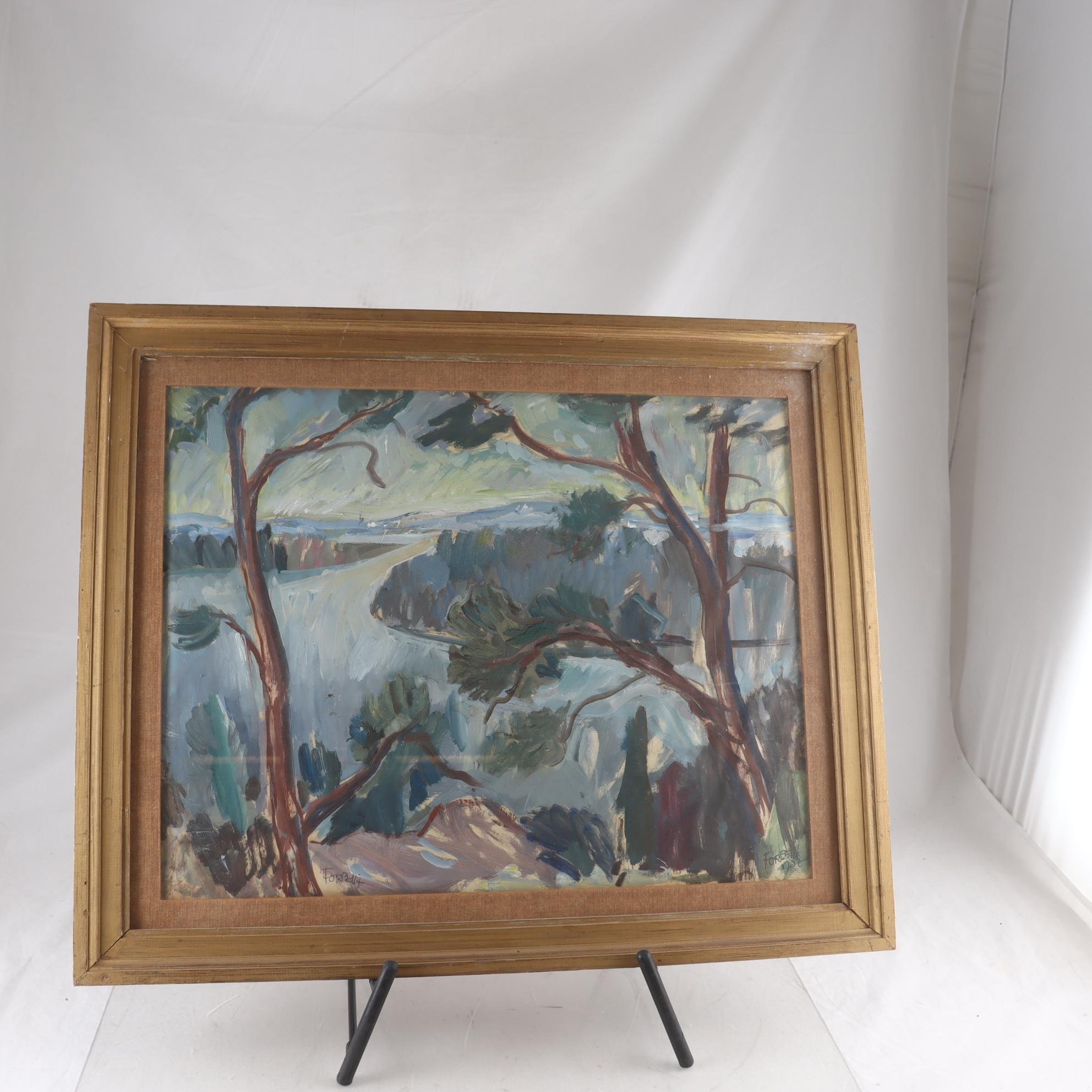 Oljemålning, inramad, Einar Forseth, (1892-1982), signerad. Endast avhämtning.