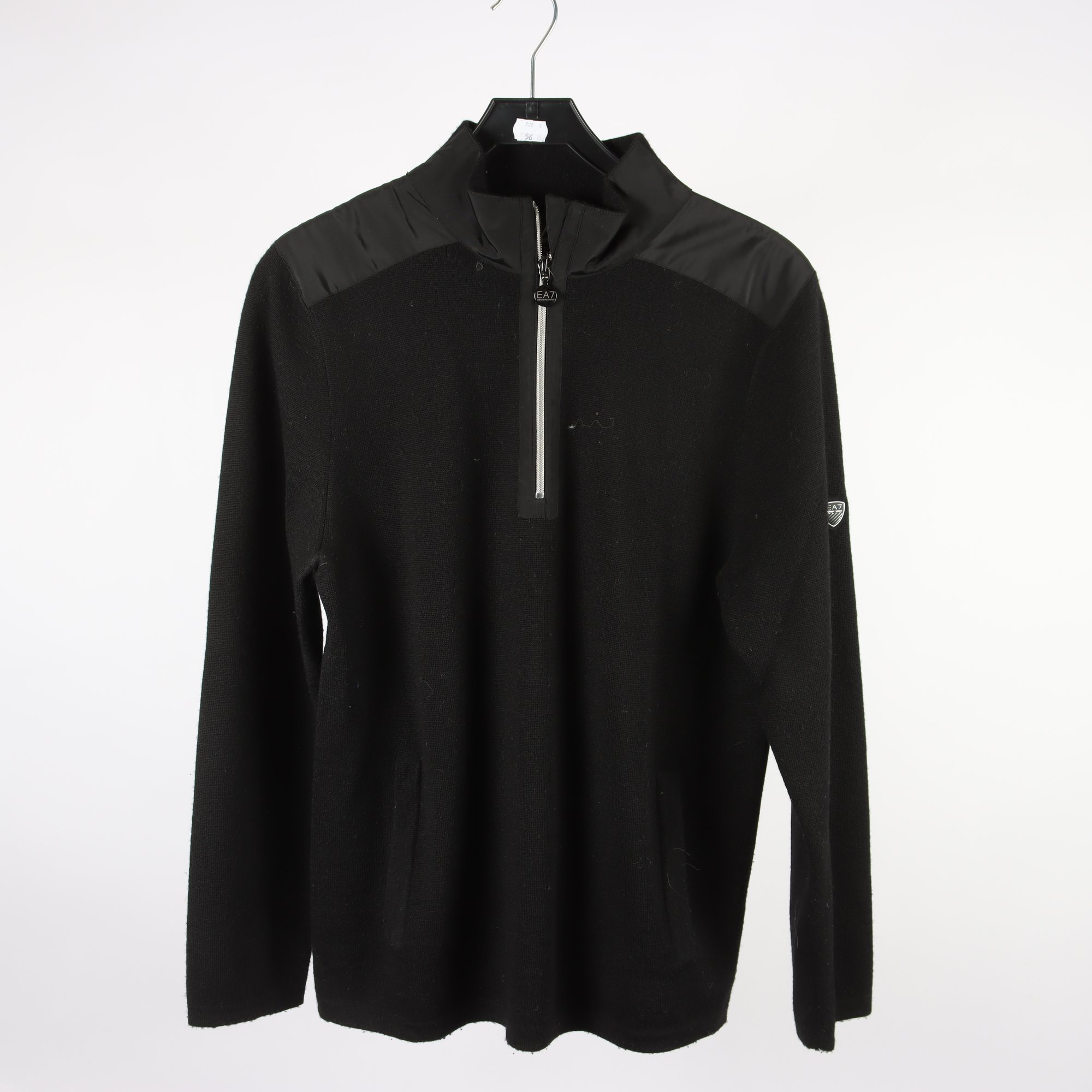 Tröja, Emporio Armani, svart, ull, stl. L.