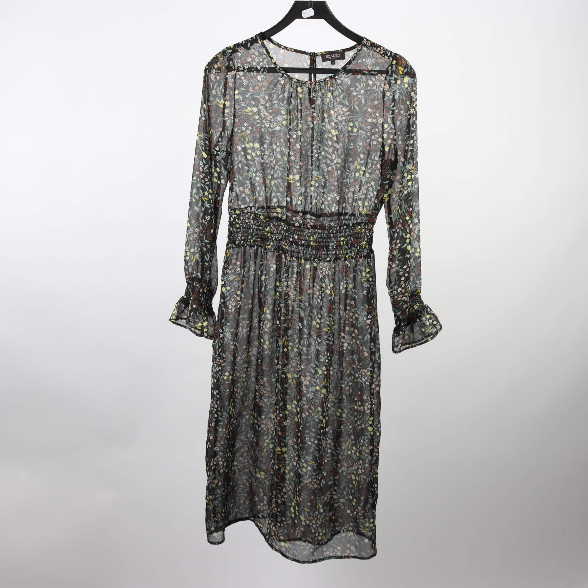 Klänning, Soaked in luxury, blommig, transparent, stl.M