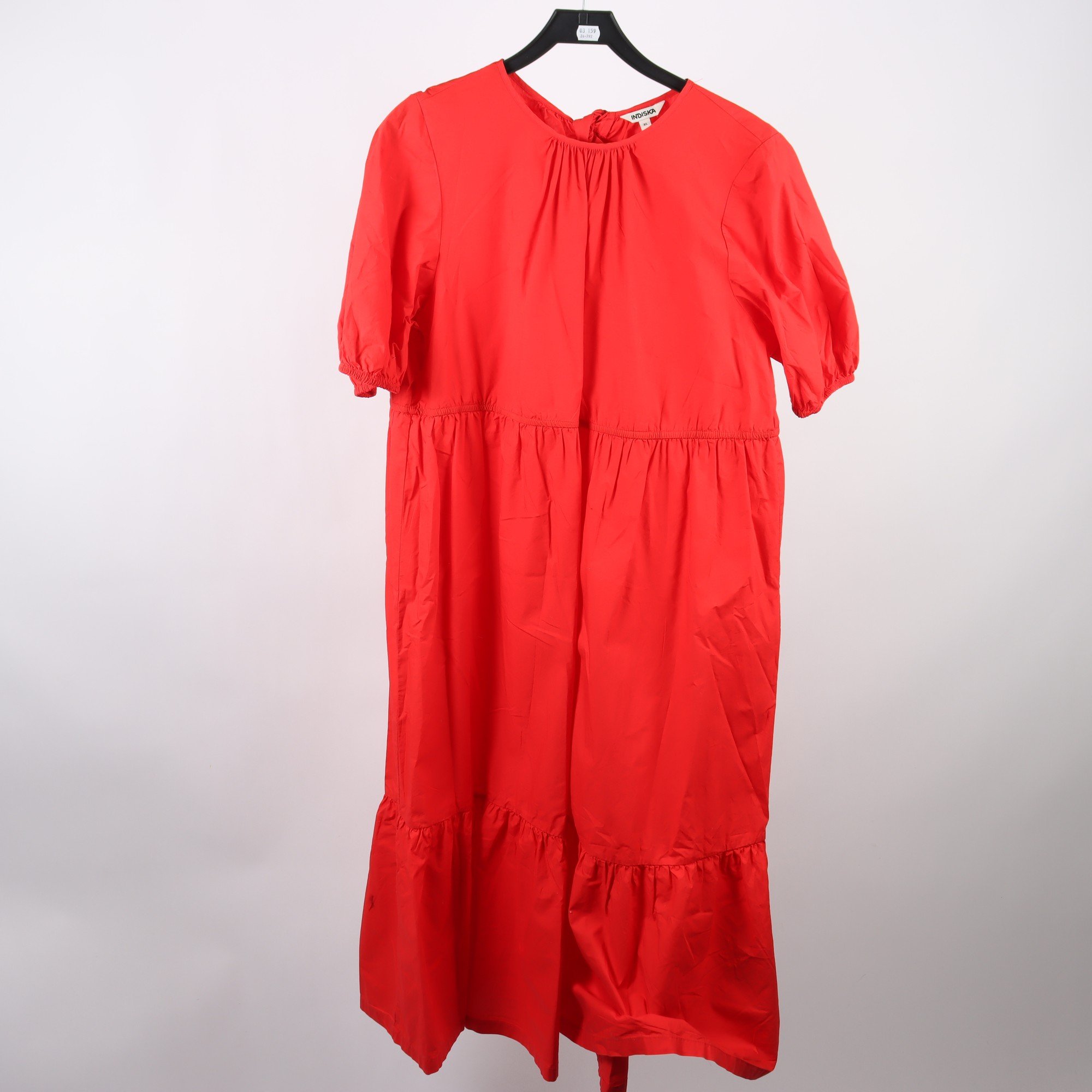 Klänning, indiska, Röd, stl.XL.