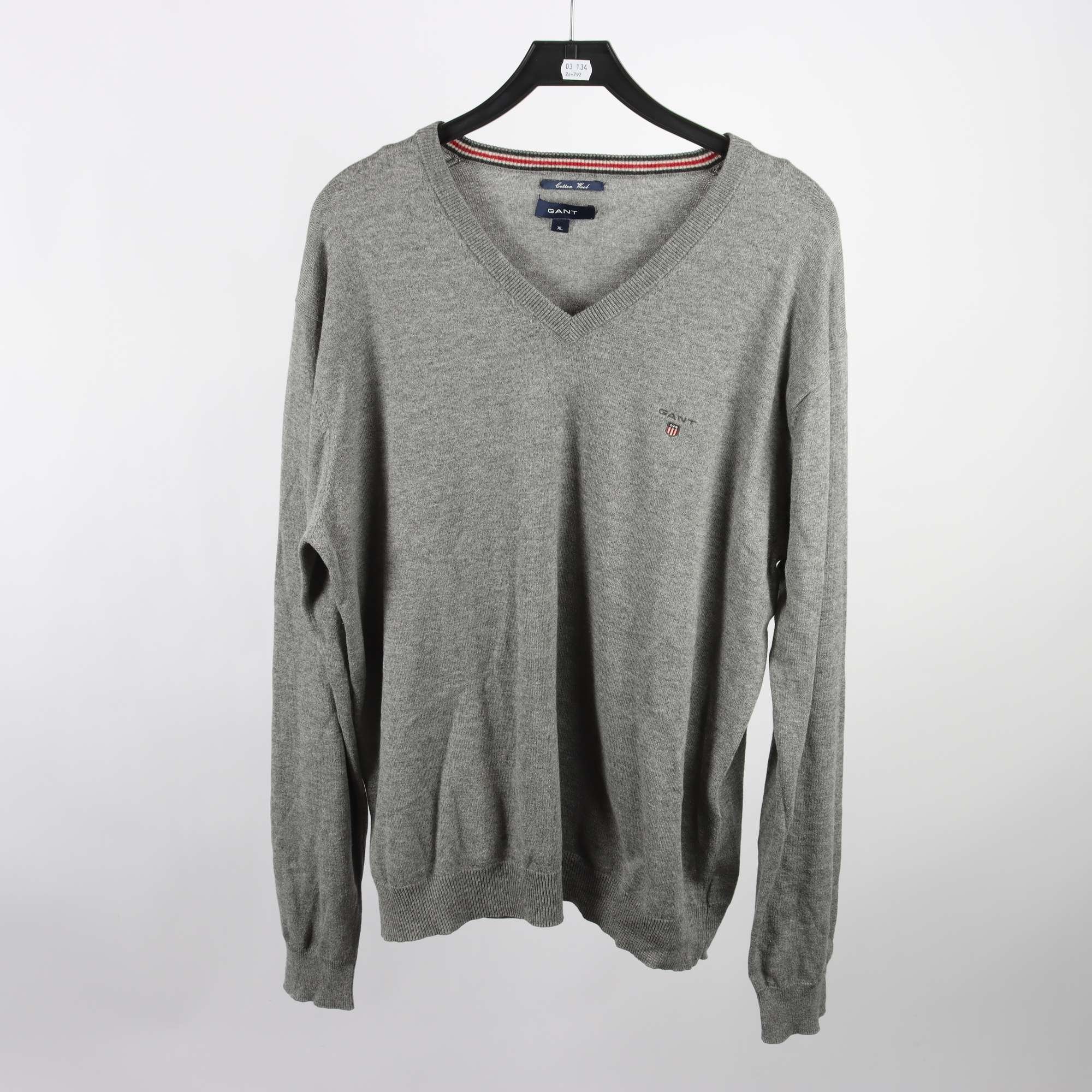 V-Ringad tröja, Gant, Ullmix, Stl.XL