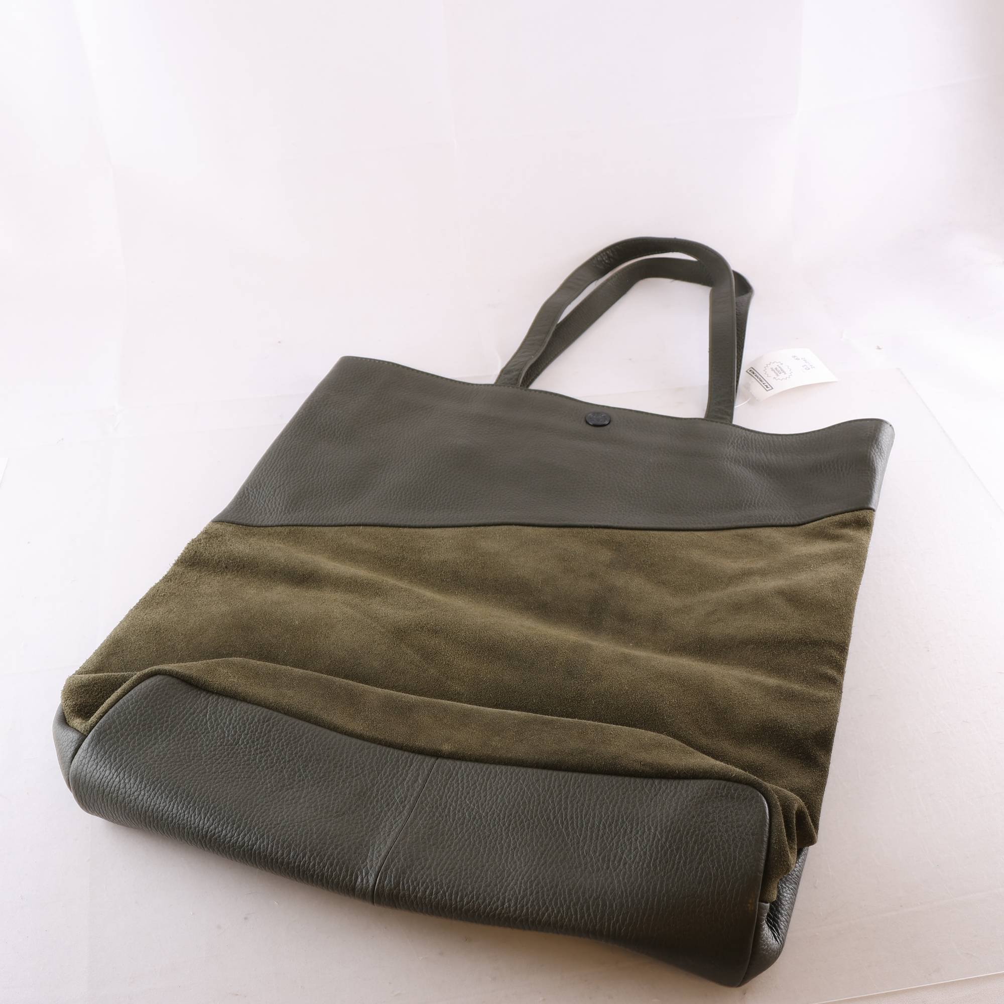Totebag, Whyred, Skinn, mocka, grön