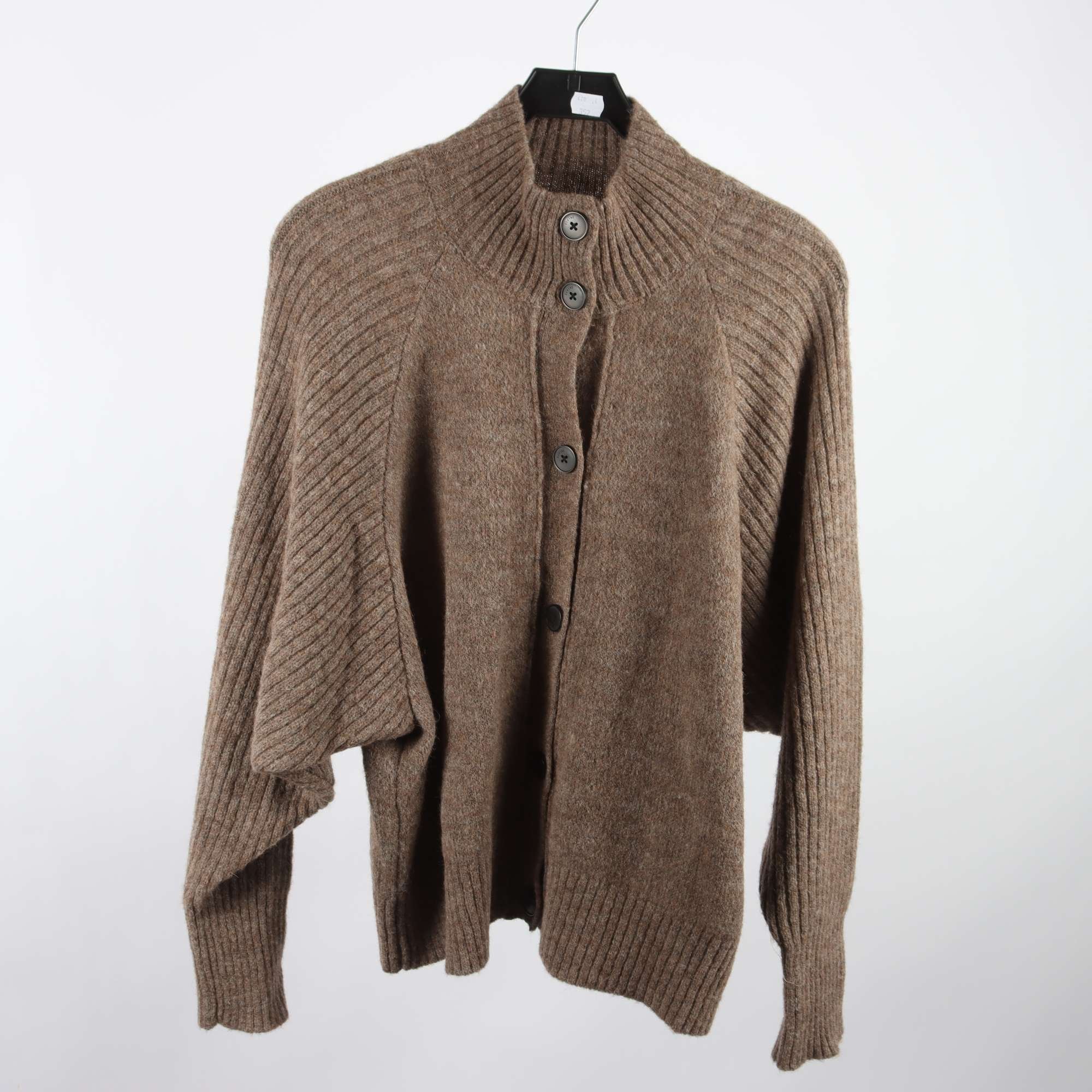 Kofta, Elvine, brun, ull, alpaca, stl. L.