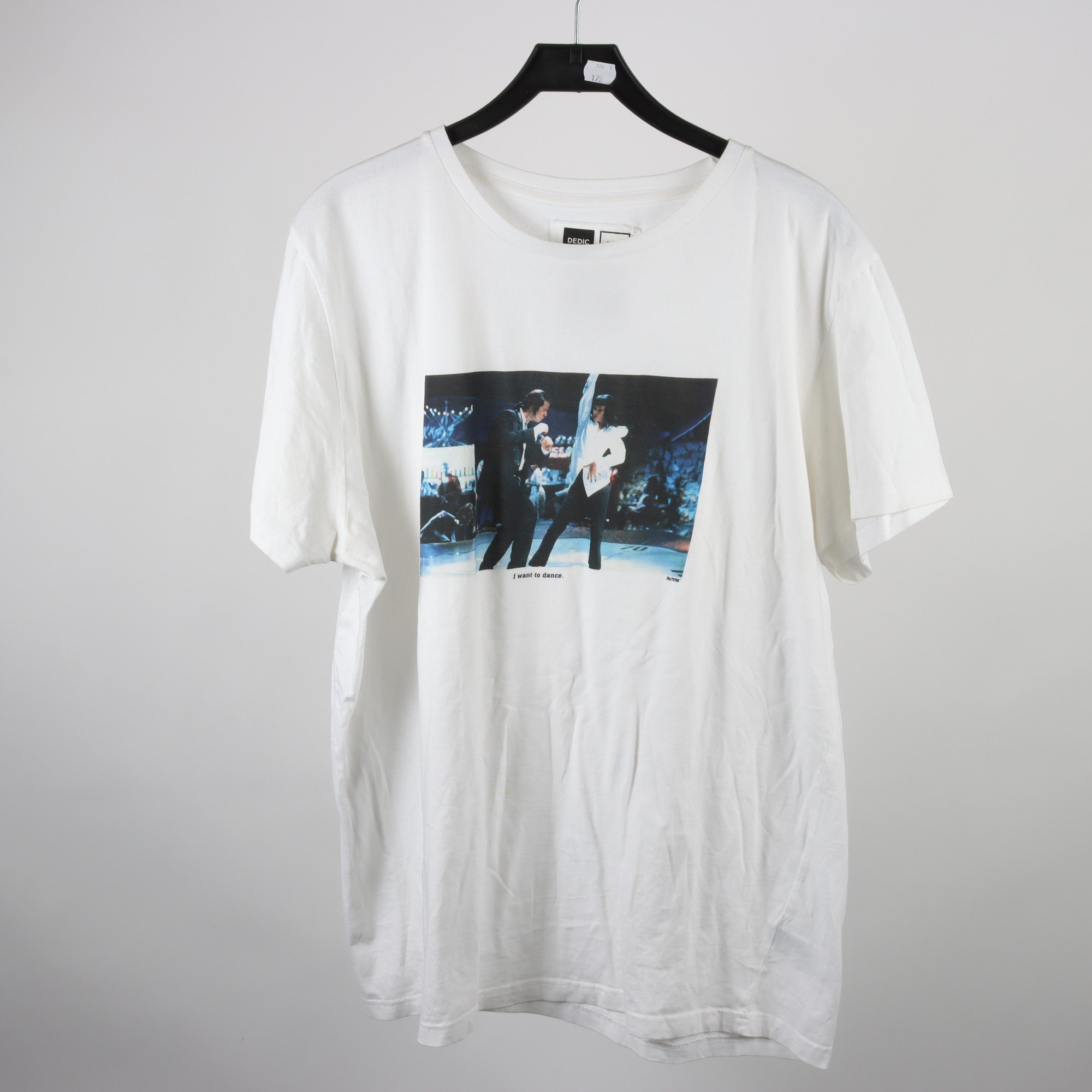 T-shirt, Dedicated, ”Pulp Fiction”, vit, stl. XXL