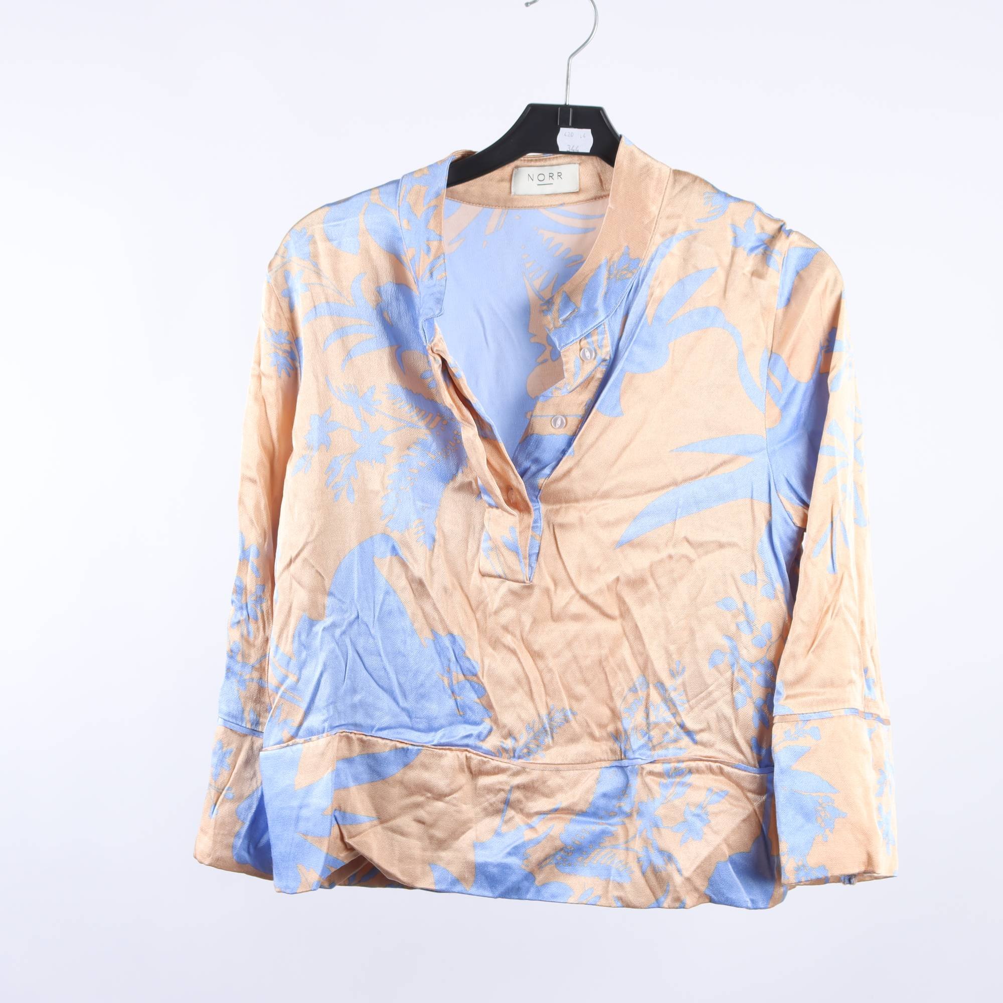 Blus, Norr, blå, beige, stl. S.