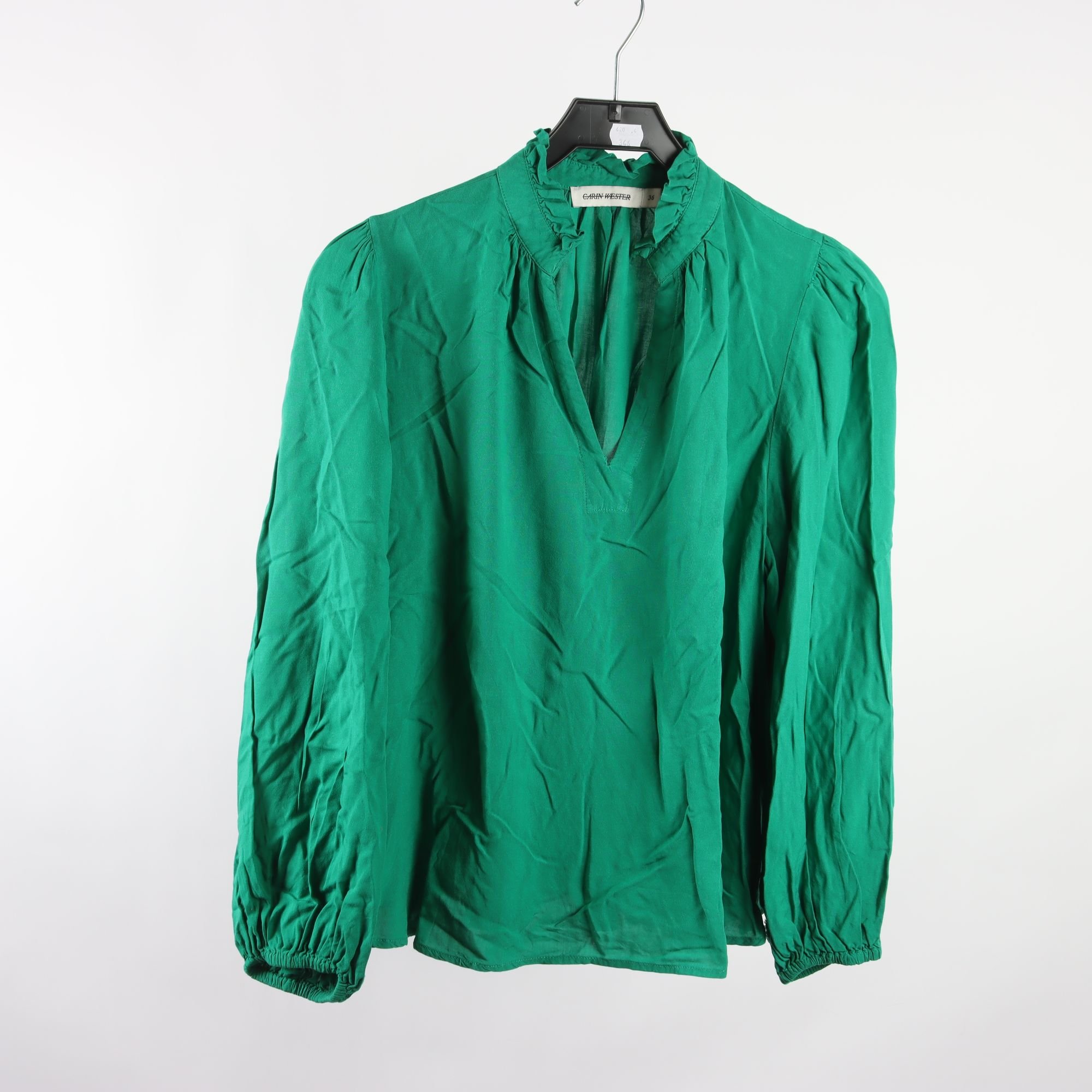 Blus, Carin Wester, grön, stl. 36.