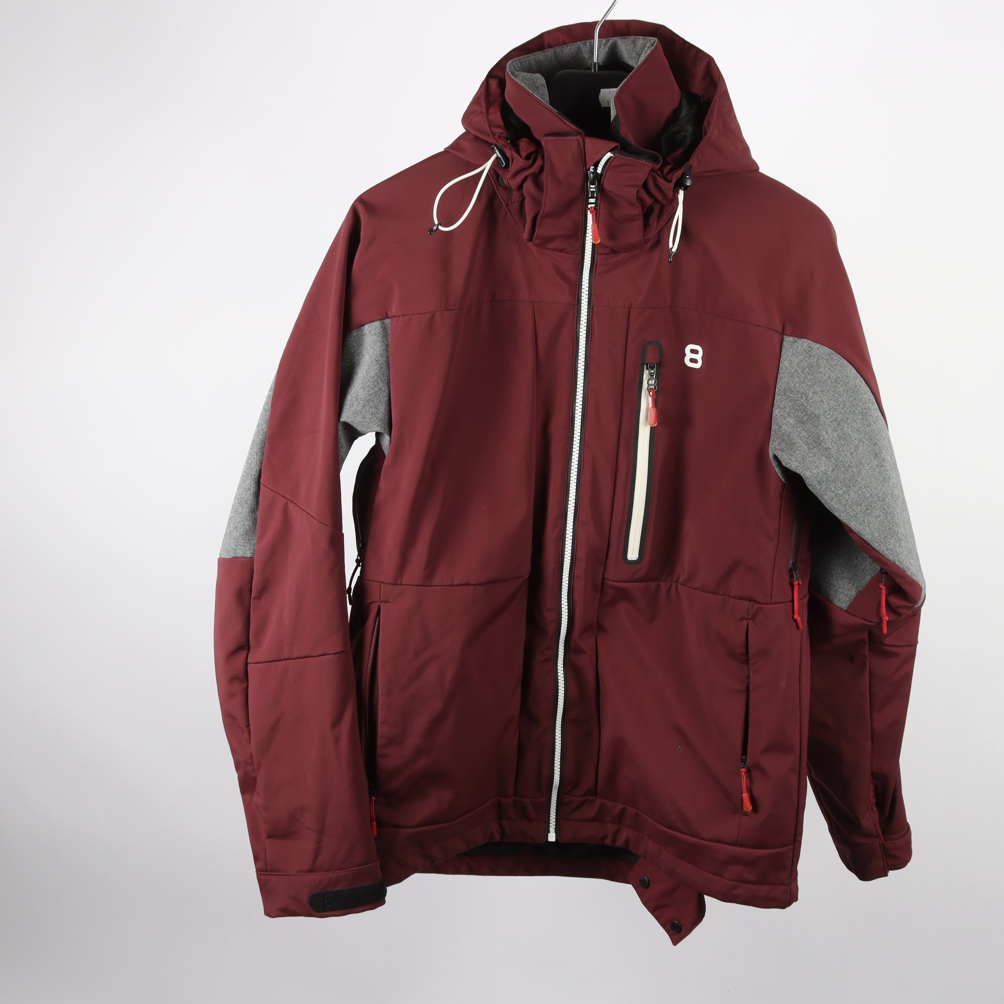 Jacka, 8848 Altitude, vinröd, grå, stl. M