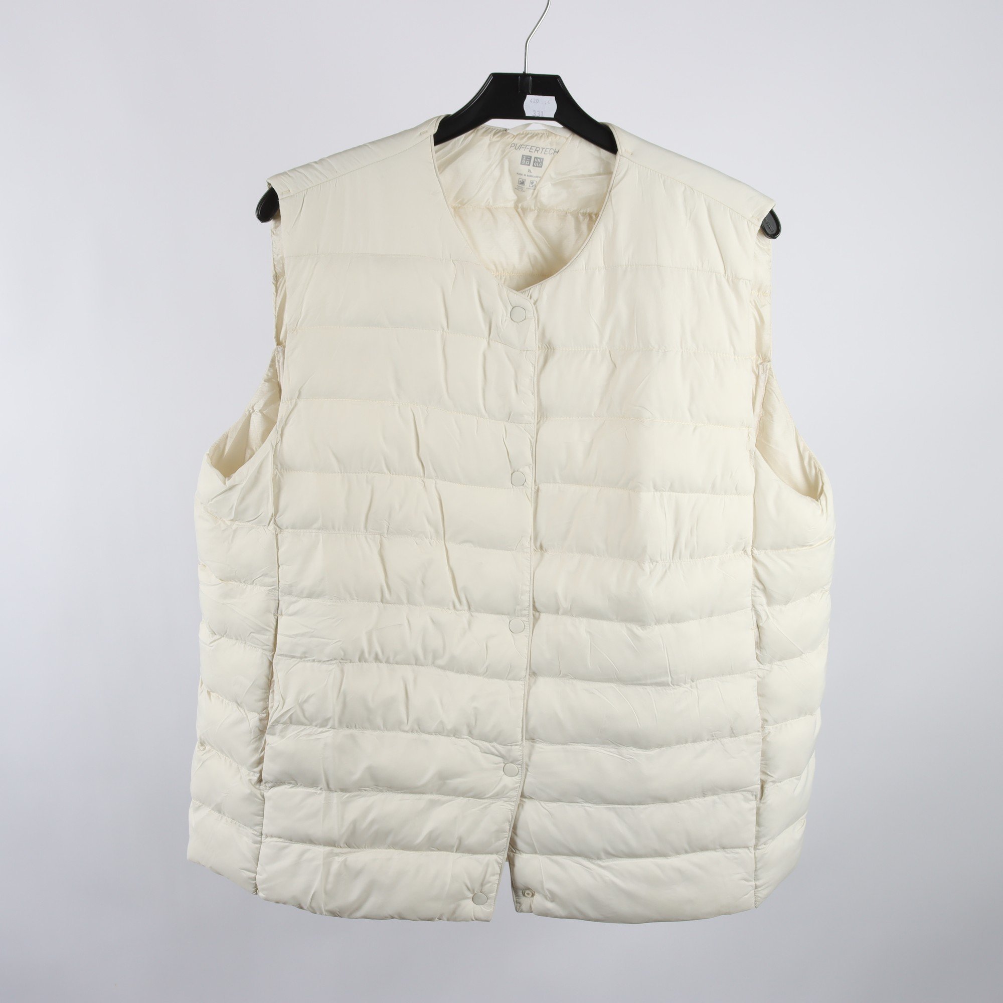 Dunväst, Uniqlo, vit, stl. XL.