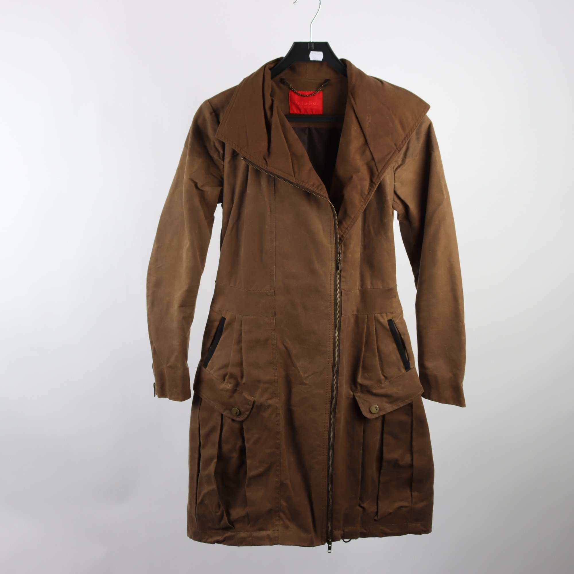 Vaxad jacka, Archie Foal, brun, stl. M.