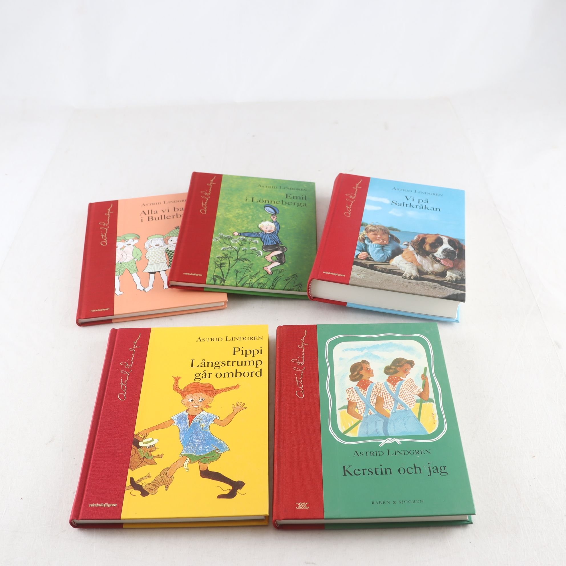 Astrid Lindgren, bokpaket med 5 volymer