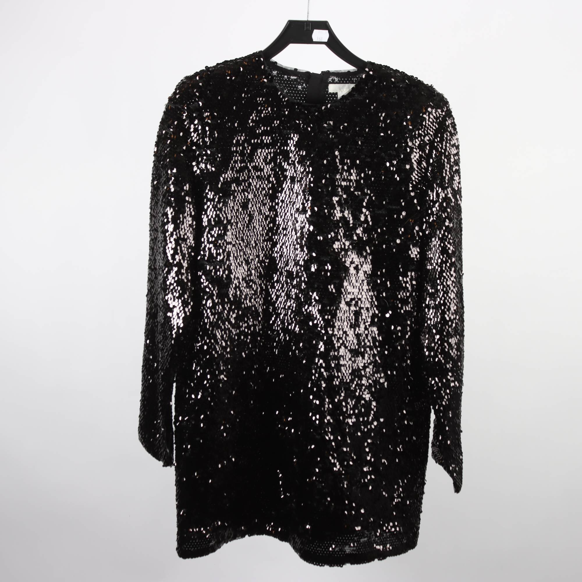 Klänning, Arket, svart, paljetter, stl. 38