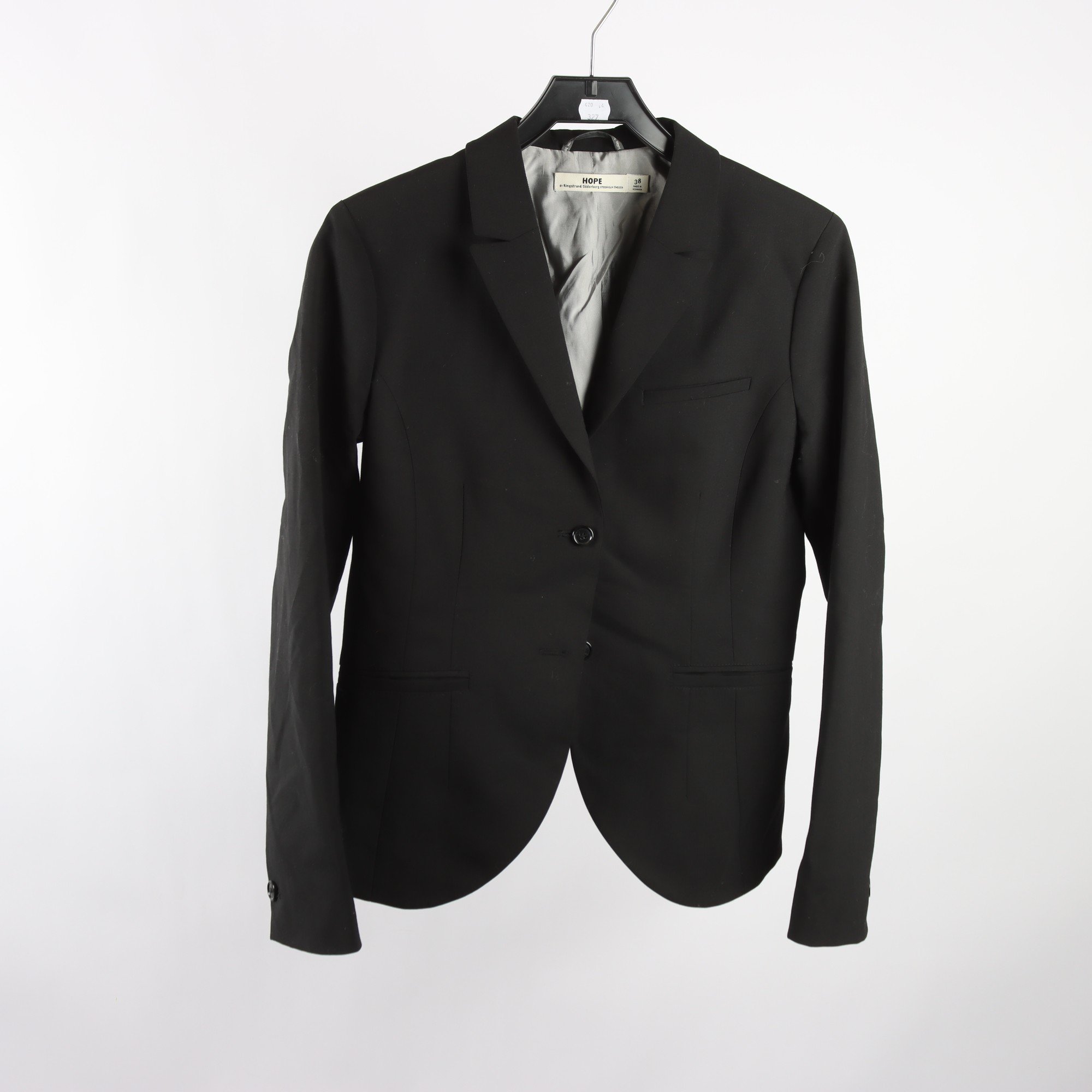 Kavaj, Hope, svart, stl. 38.