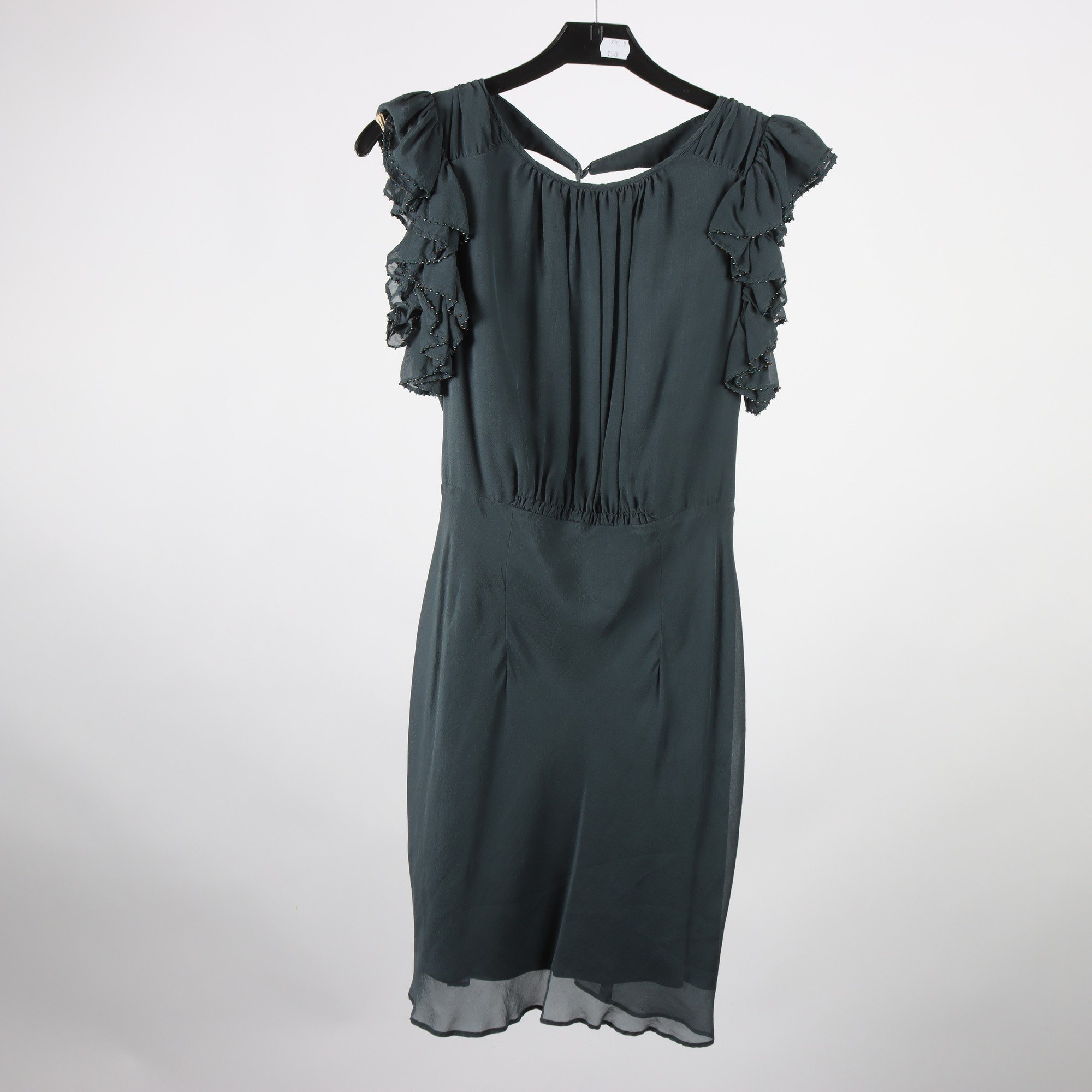 Klänning, Kate Moss x Topshop, gråsvart, stl. 36