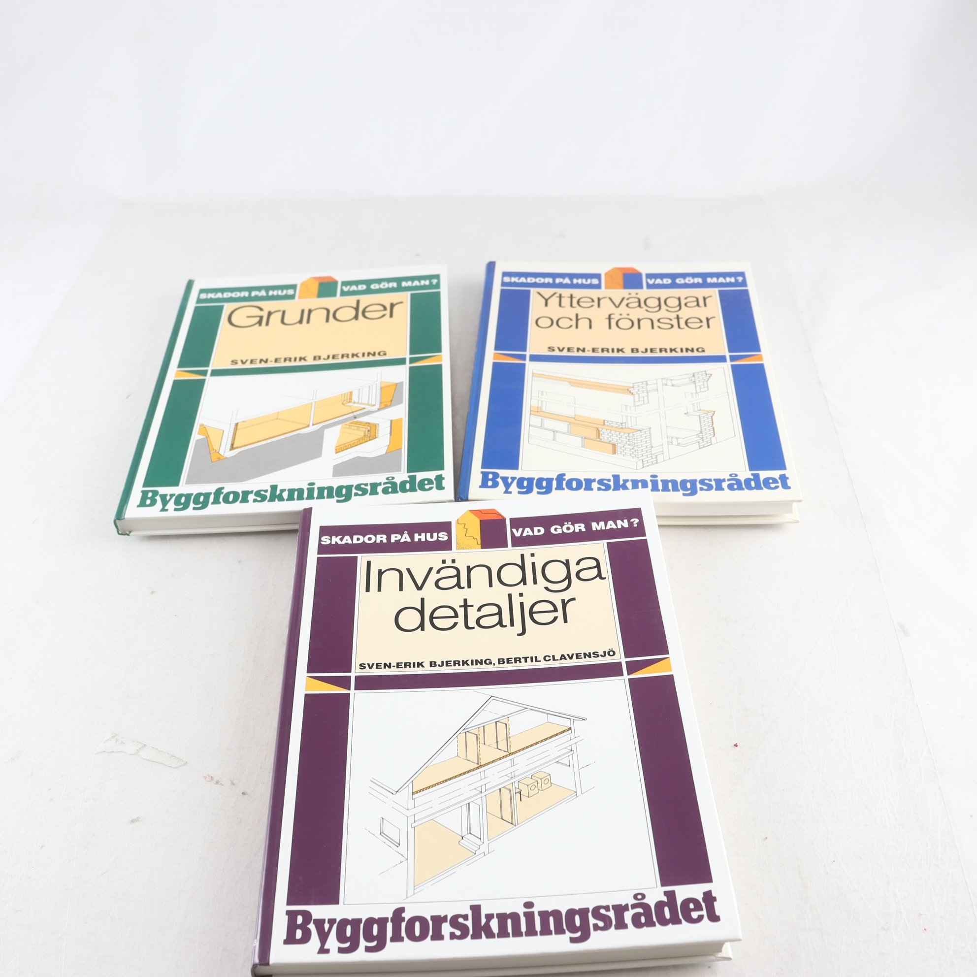 Skador på hus – Vad gör man?, bokpaket med 3 volymer