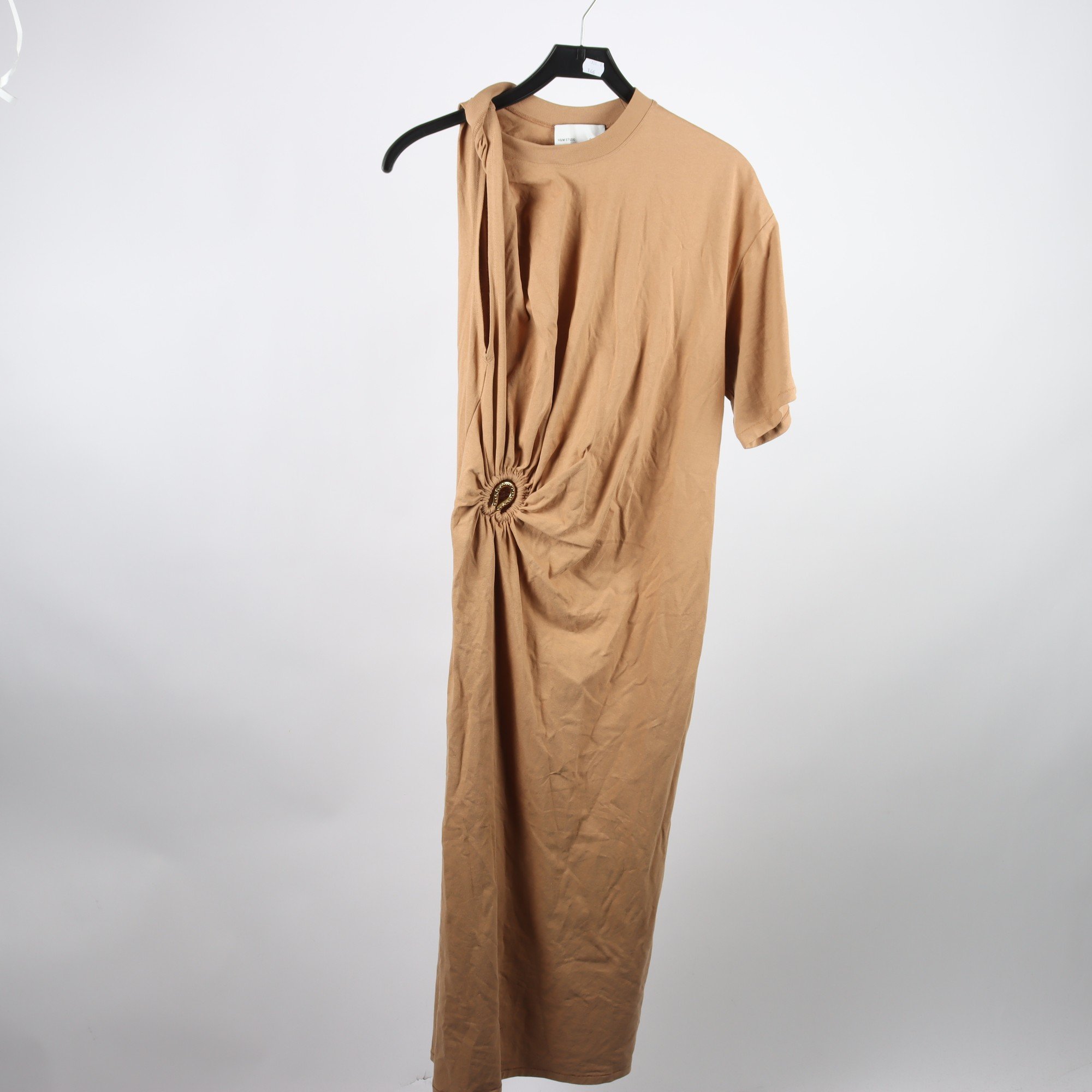 Klänning, H&M Studio, brunbeige, stl. S