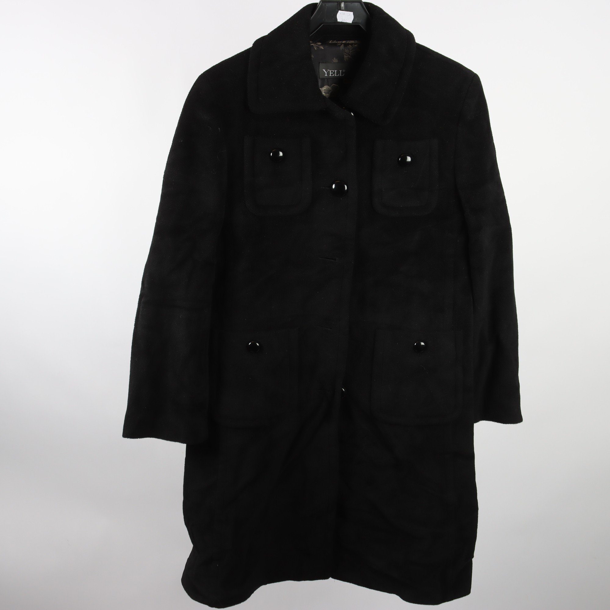 Kappa, Yell, svart, ull, angora, cashmere, stl. 36.