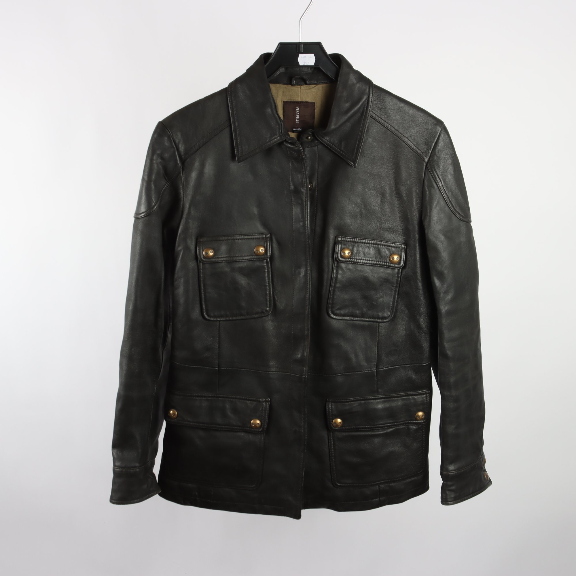 Skinnjacka, Vera Pelle, svart, slt. 44.