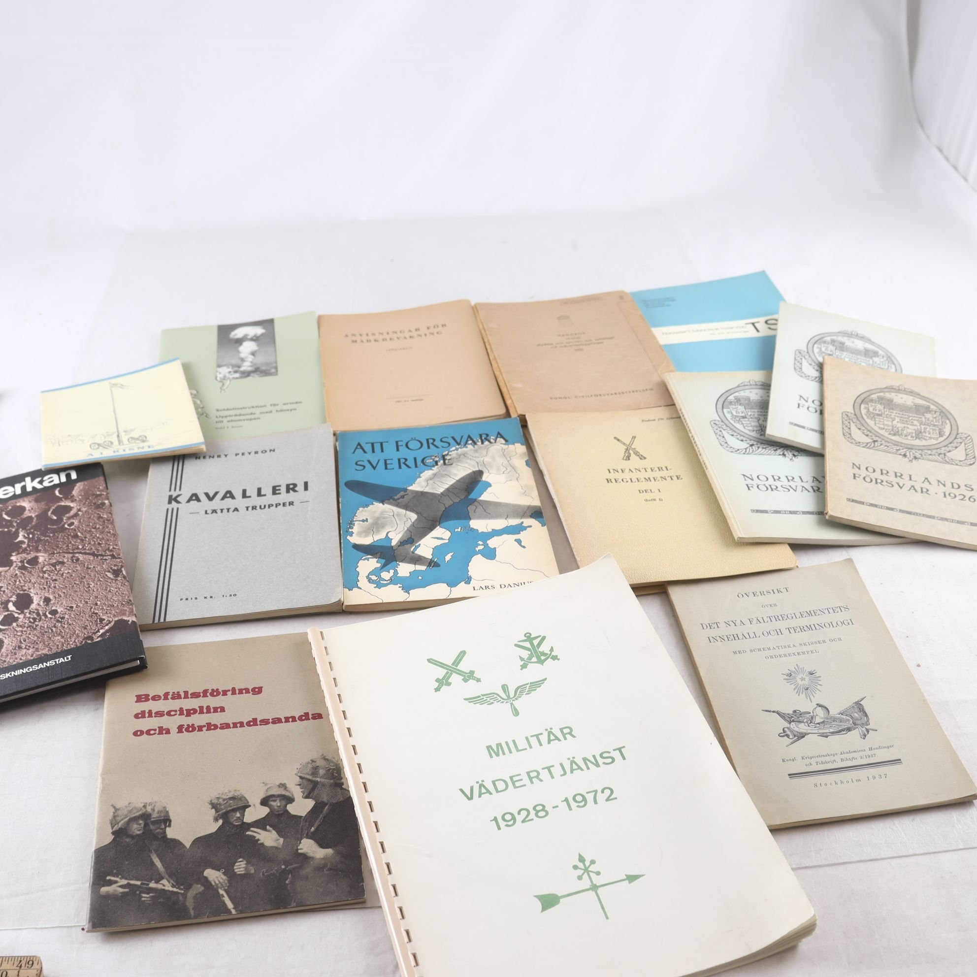 Publikationer från Försvarsmakten, 15 st, 1900-tal
