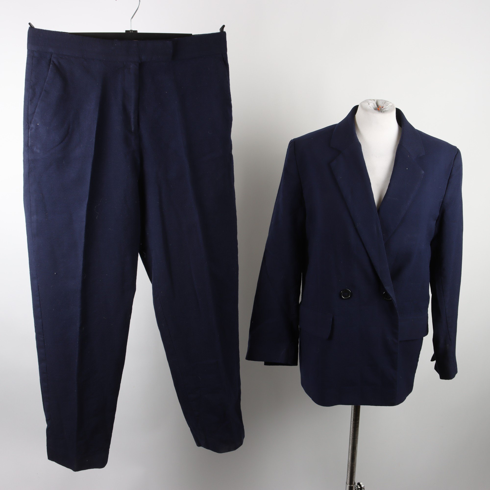 Kostym, Arket, blå, 100% ull, stl. 38.