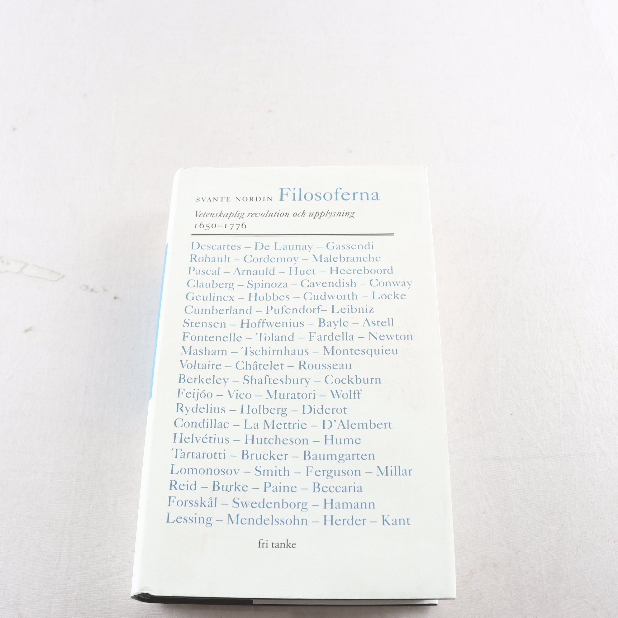 Svante Nordin, Filosoferna 1650-1776