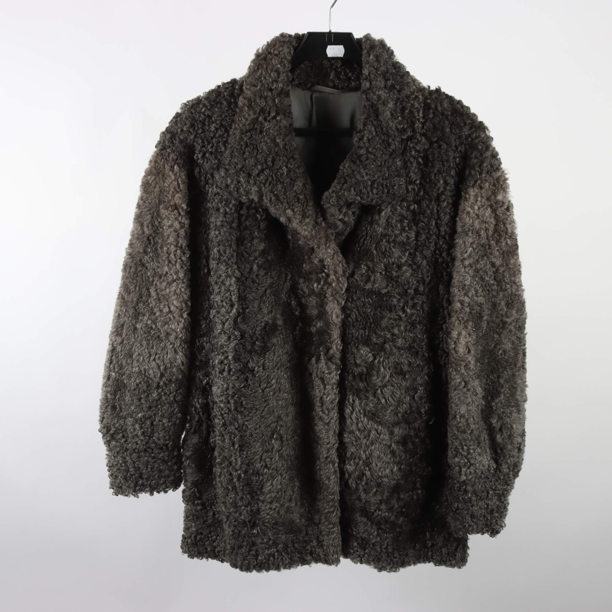 Fårskinnsjacka, Enewa Päls, grå, stl. ca. M.