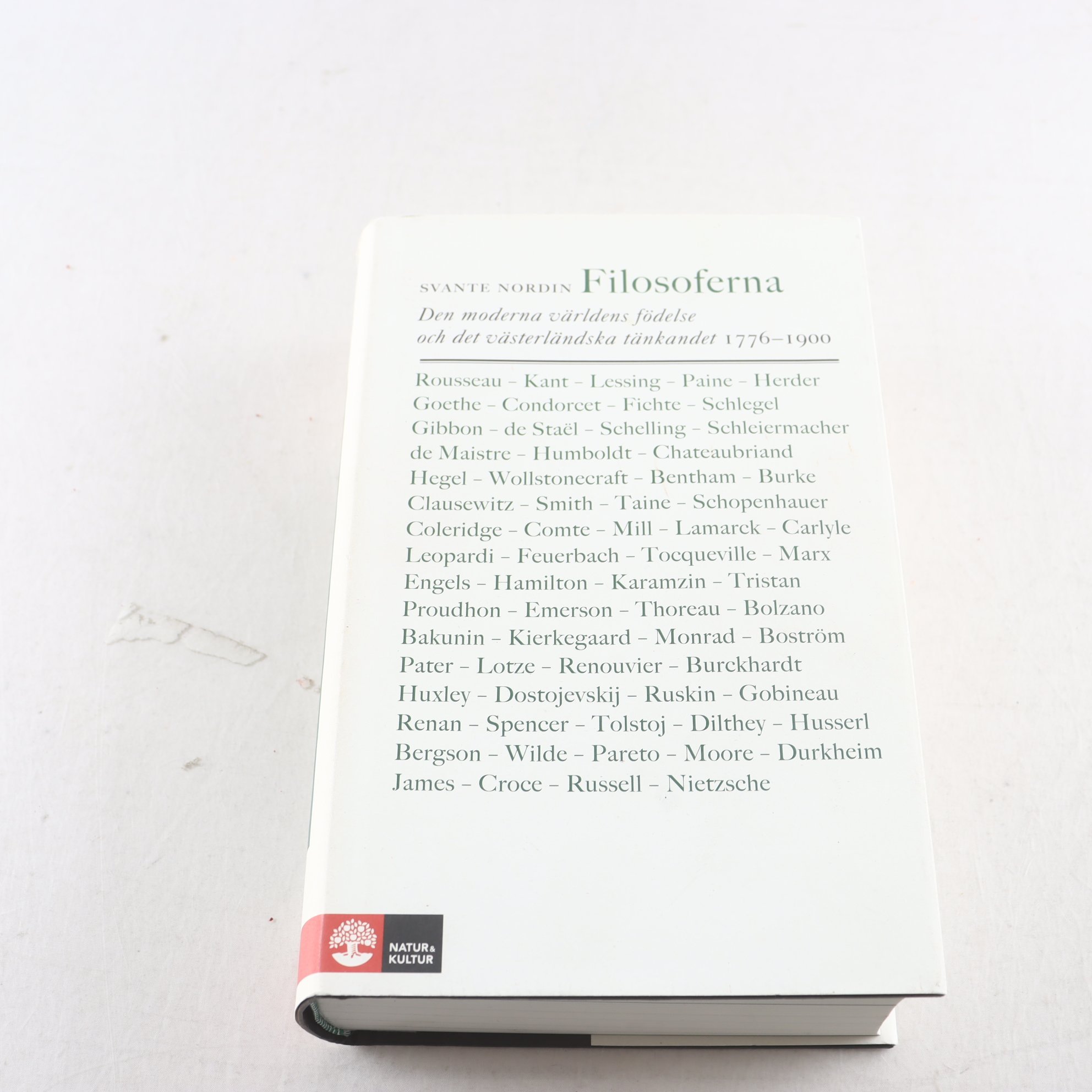 Svante Nordin, Filosoferna 1776-1900