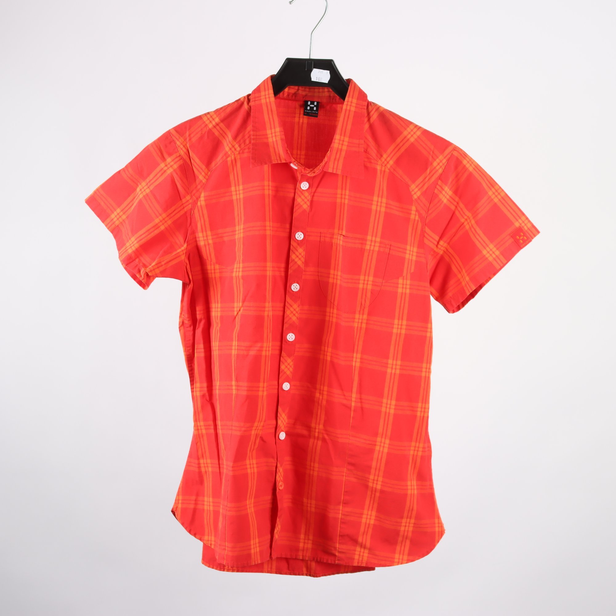 Skjorta, Haglöfs, orange, röd, stl. M