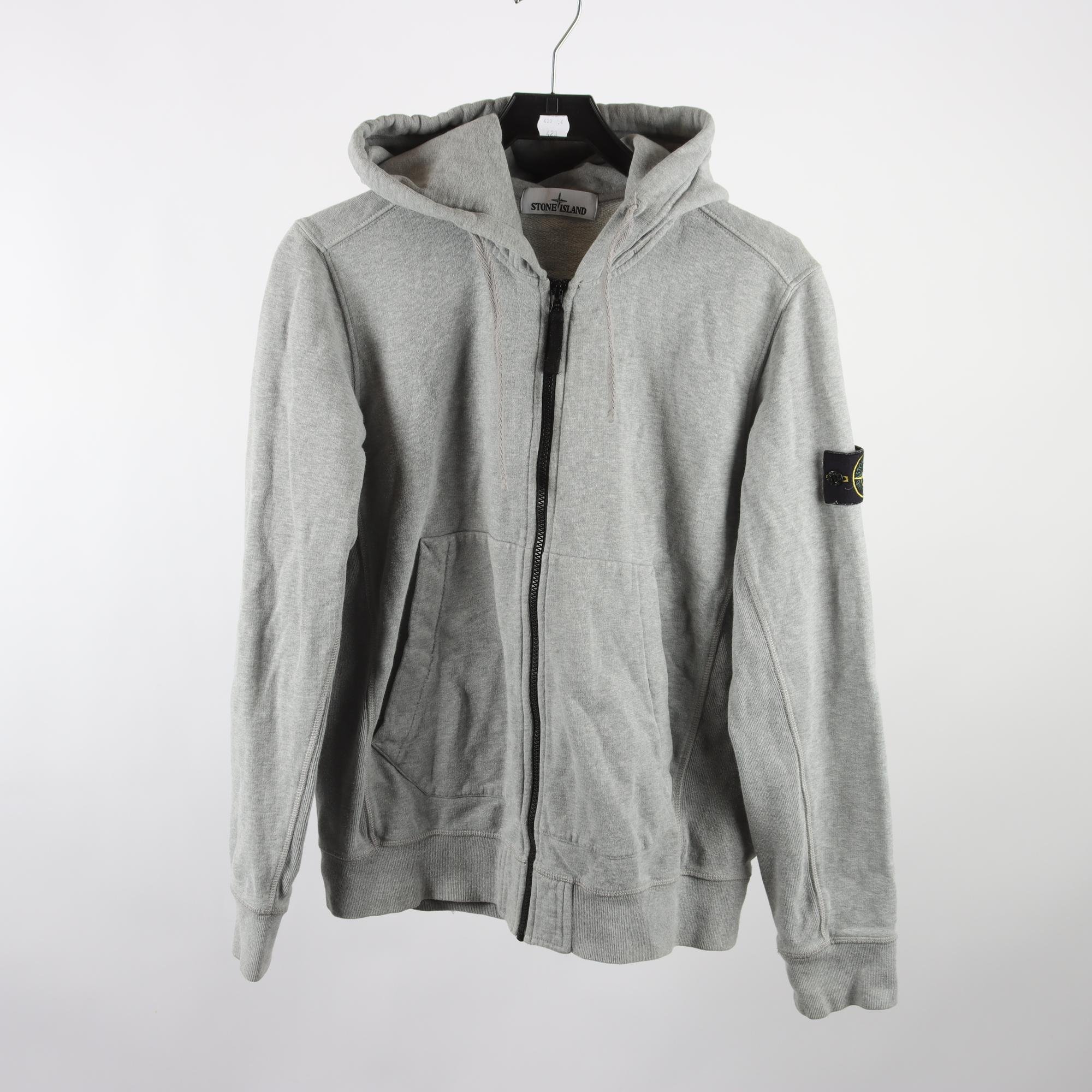 Hoodie, Stone Island, grå, slt. L.