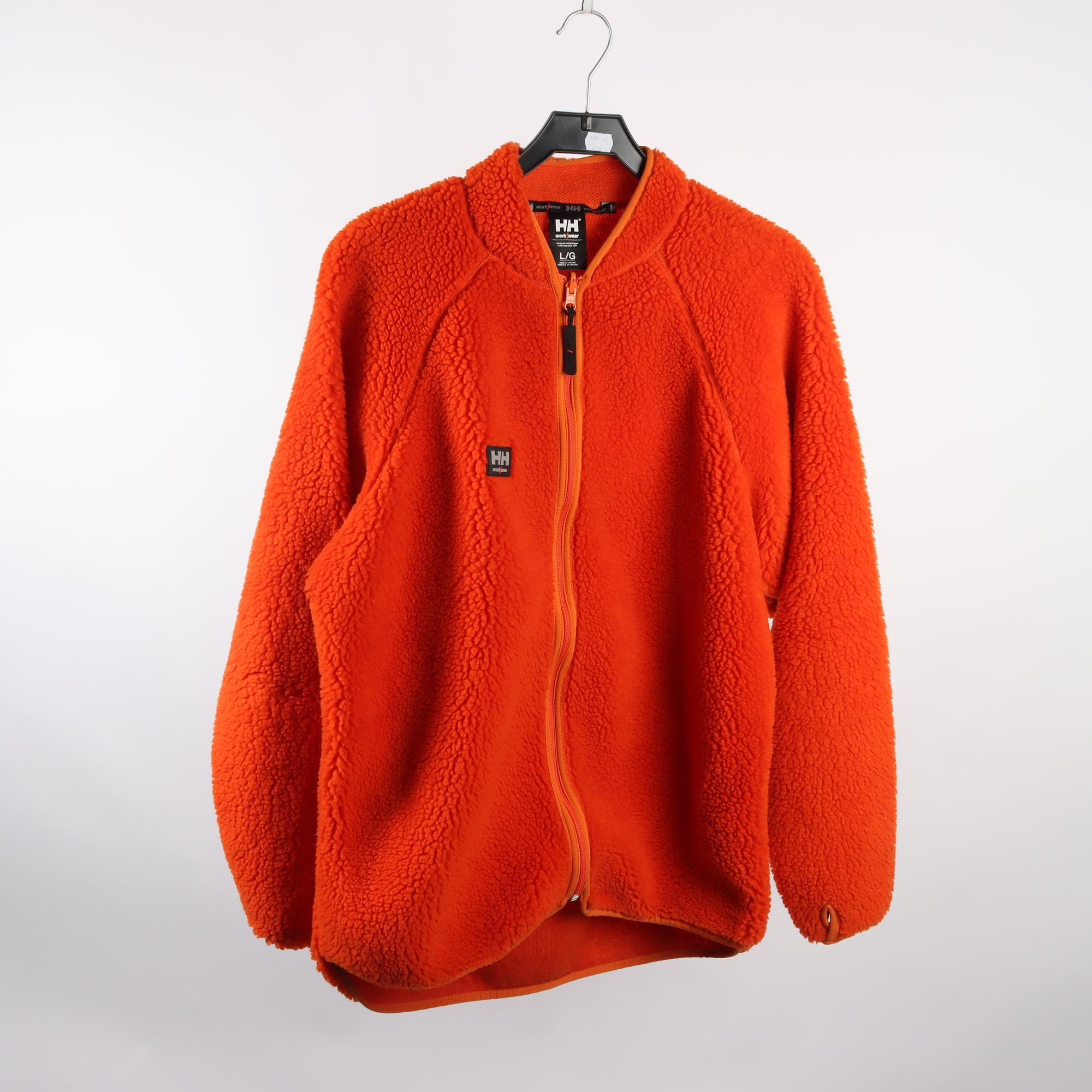 Teddytröja, Helly Hansen Work Wear, orange, pile, stl. L.