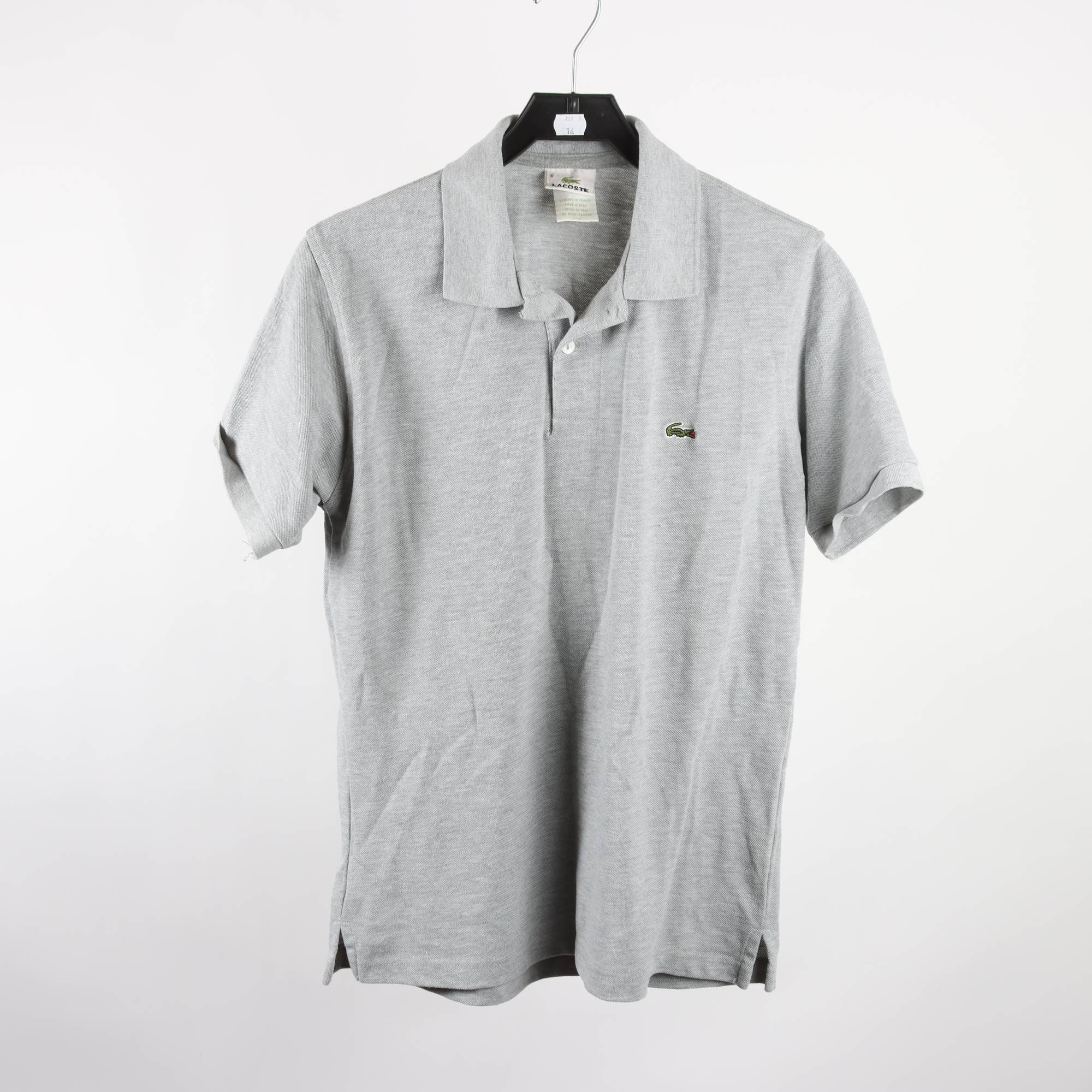 Pikétröja, Lacoste, grå, stl. 6 (XL)