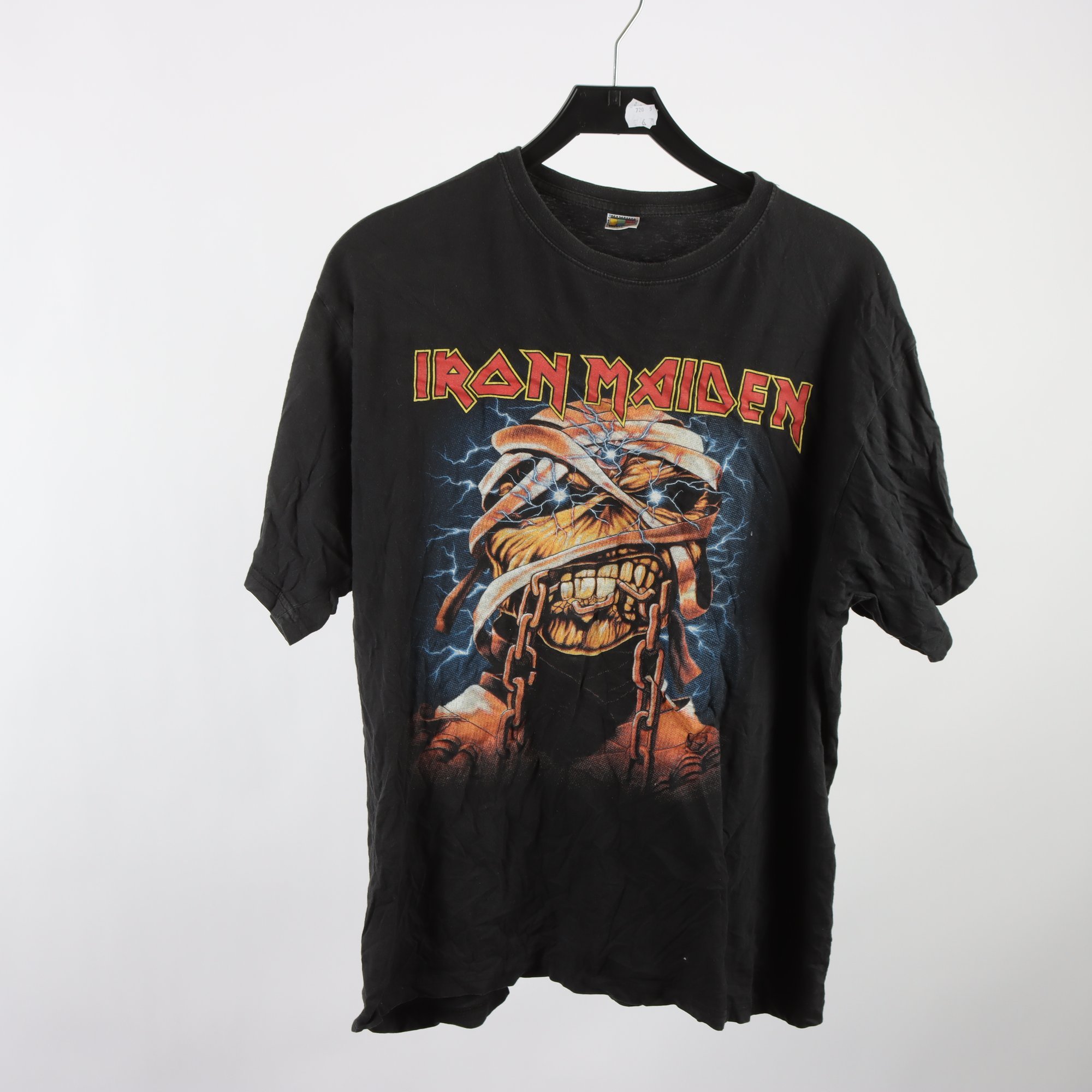 T-shirt, Fan Tex Iron Maiden, svart, stl. L