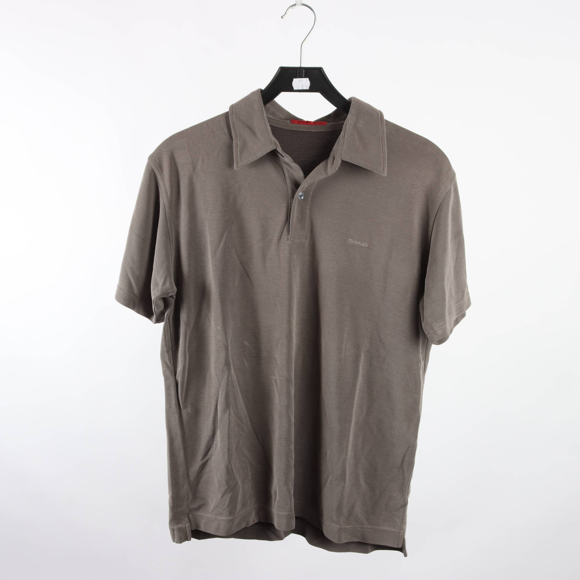 Pikétröja, Sand, mönstrad, stl. S