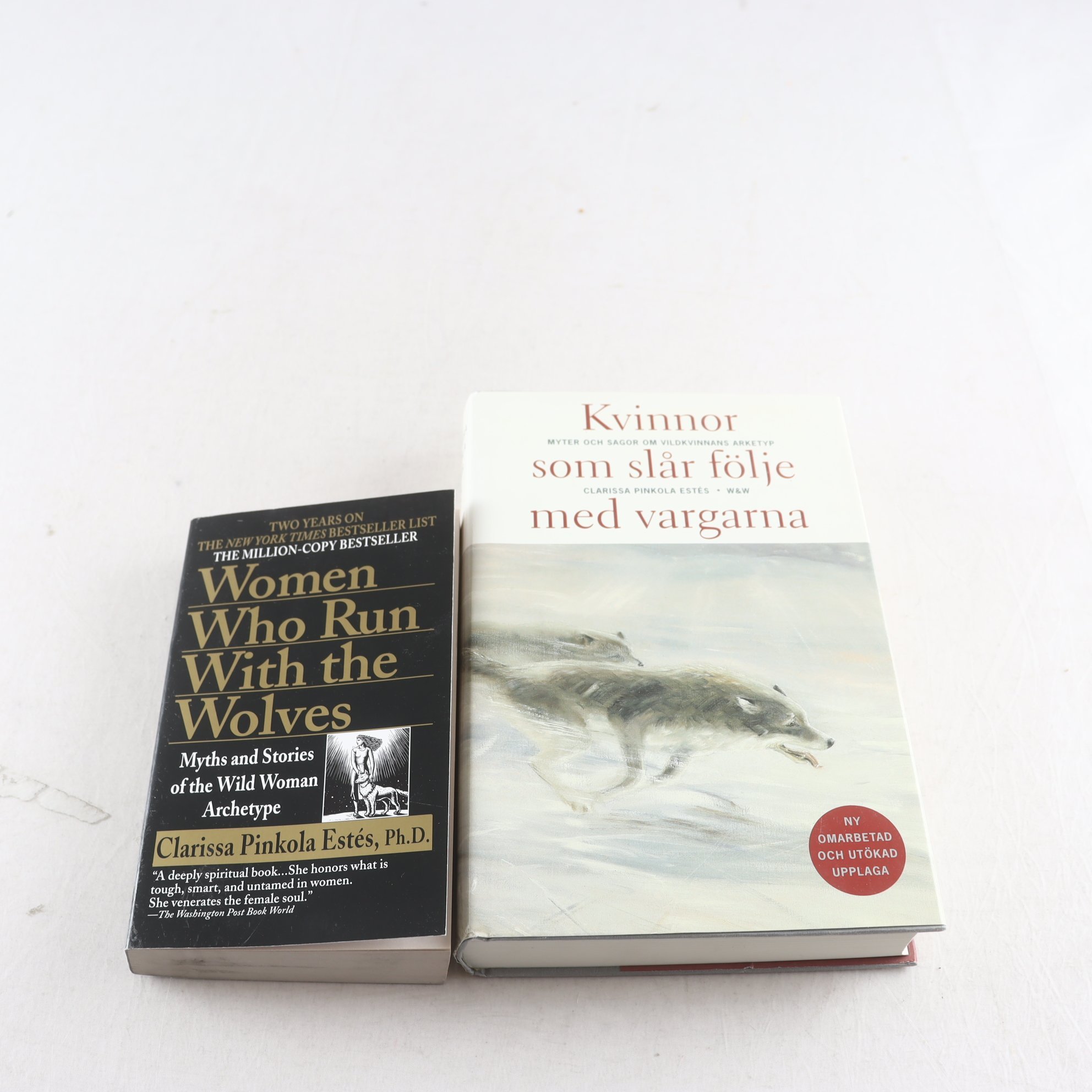 Kvinnor som slår följe med vargarna, svensk och engelsk upplaga