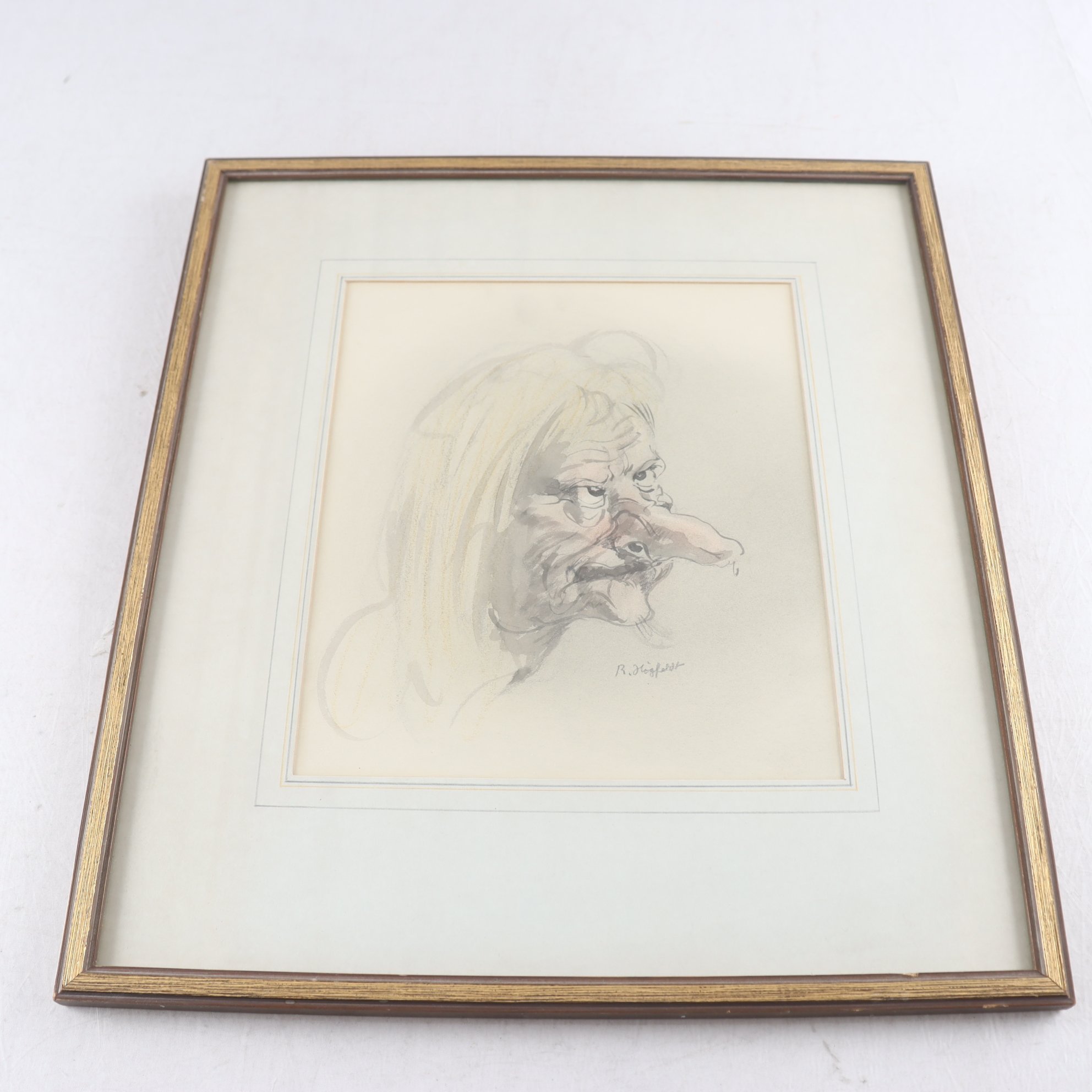 Akvarell, Robert Högfeldt, (1894-1986), signerad. Samfraktas ej.