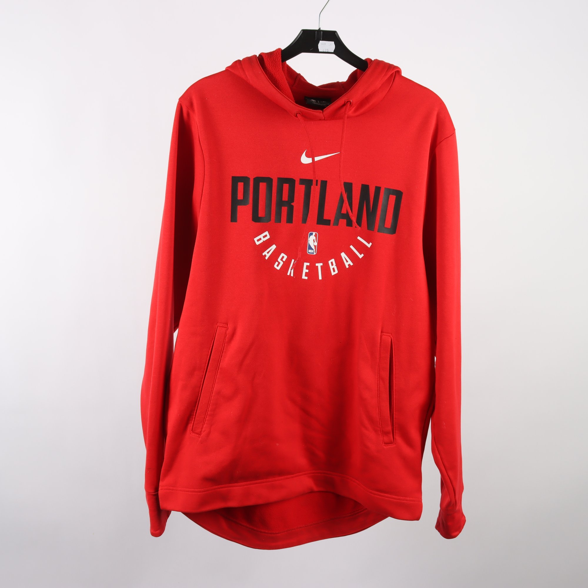 Hoodie, Nike, NBA, Portland, basket, röd, stl. S.