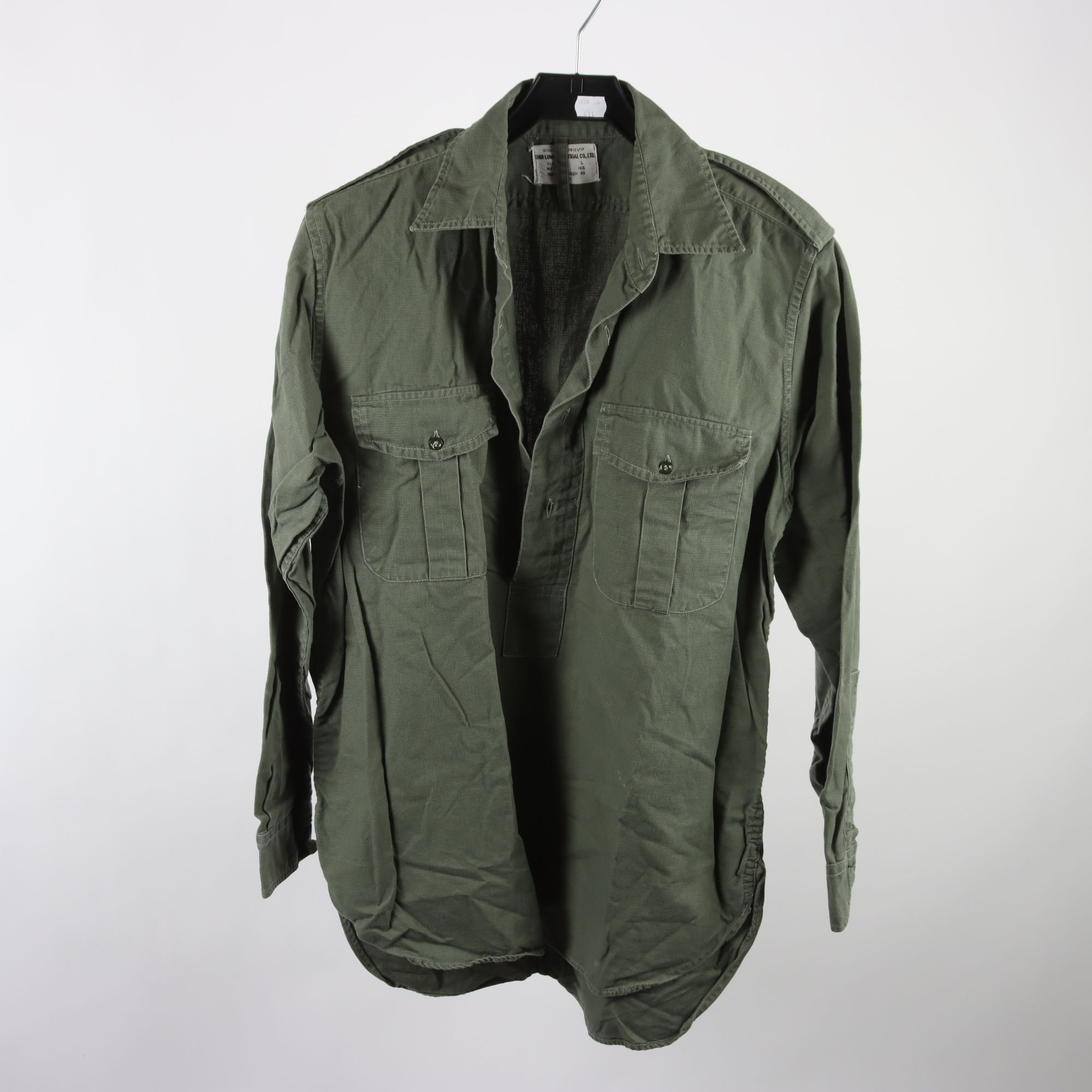Skjorta, Shut Lung Industrial, grön, stl. L.