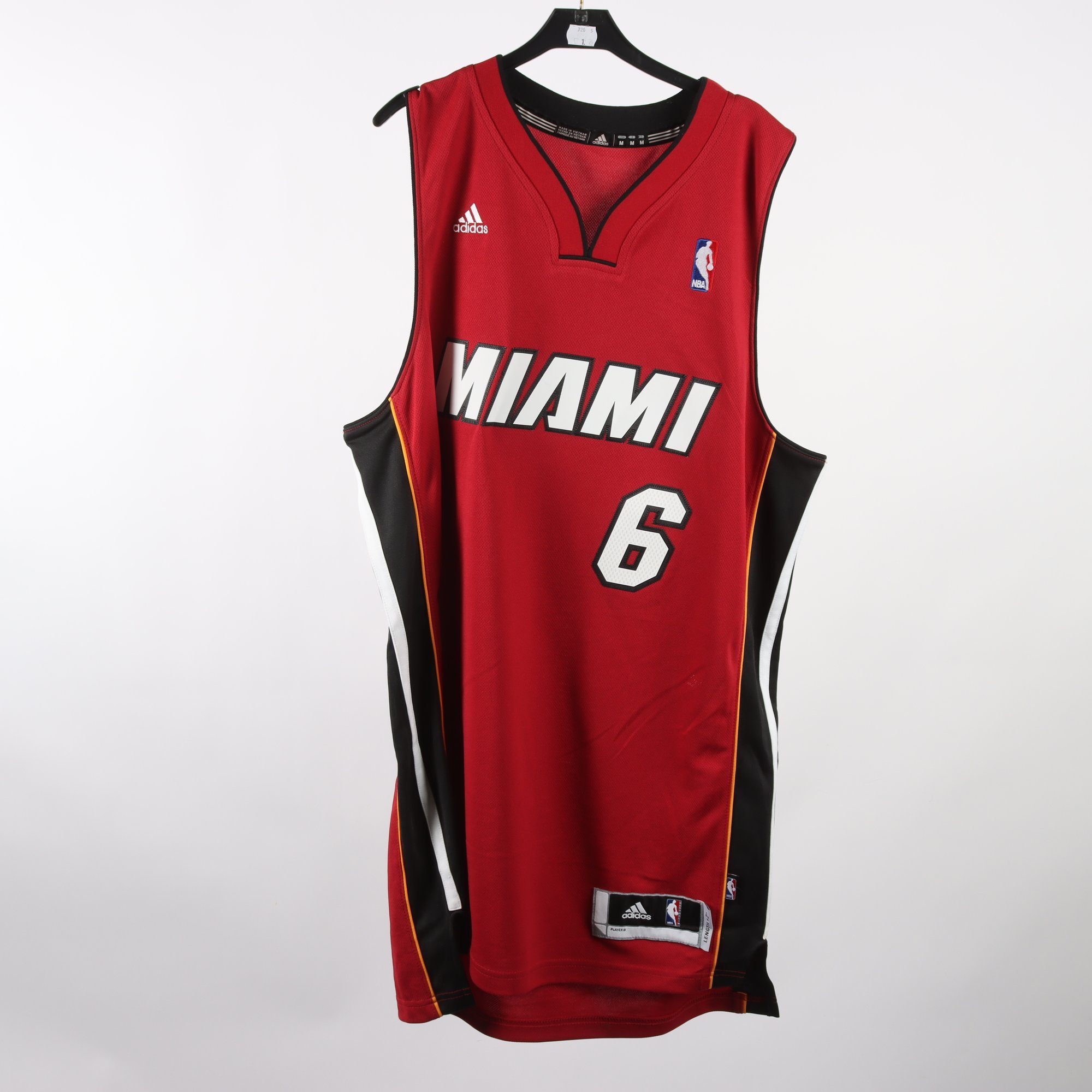 Basketlinne, Adidas Miami James 6, röd, stl. M