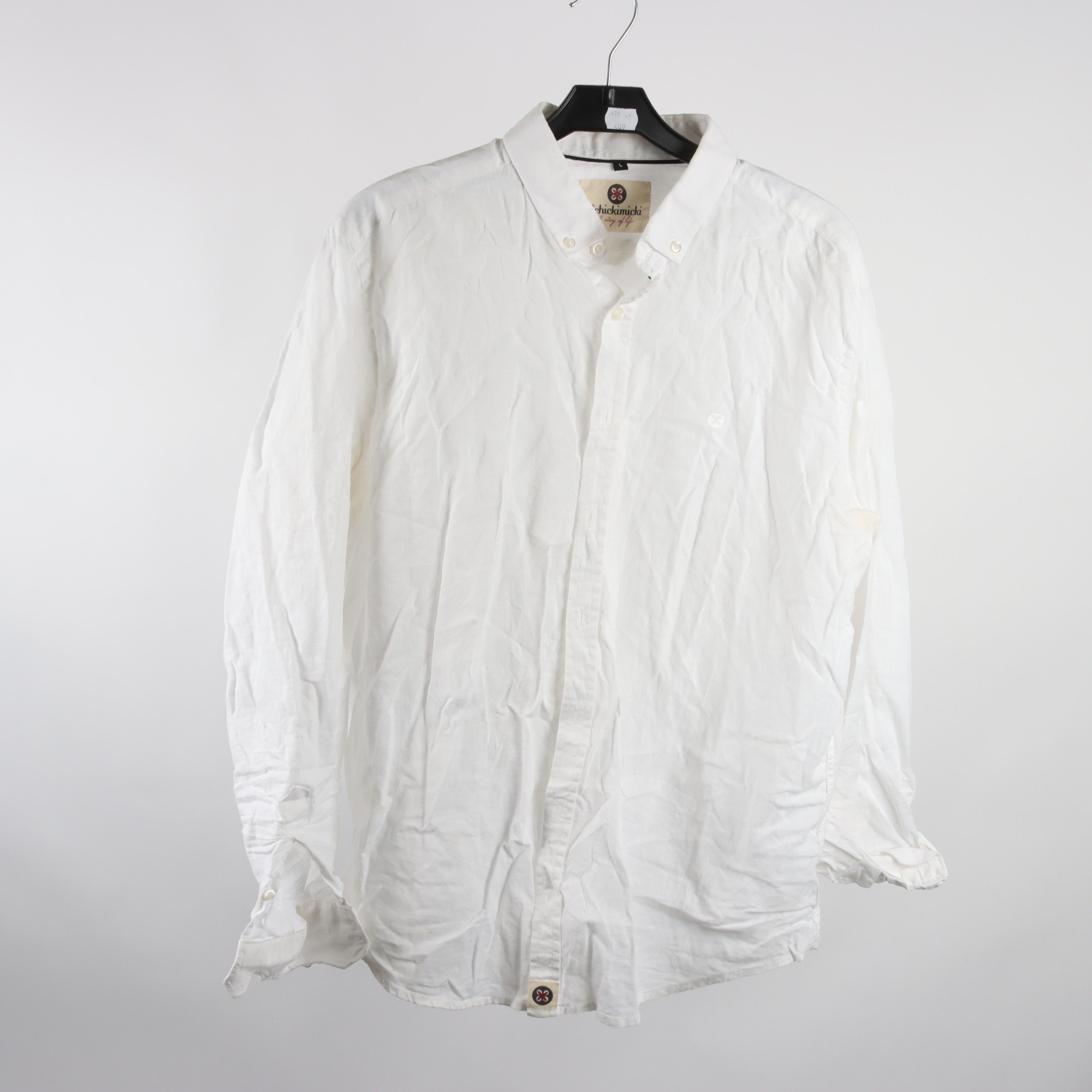 Skjorta, Schickimicki, vit, lin, stl. L.