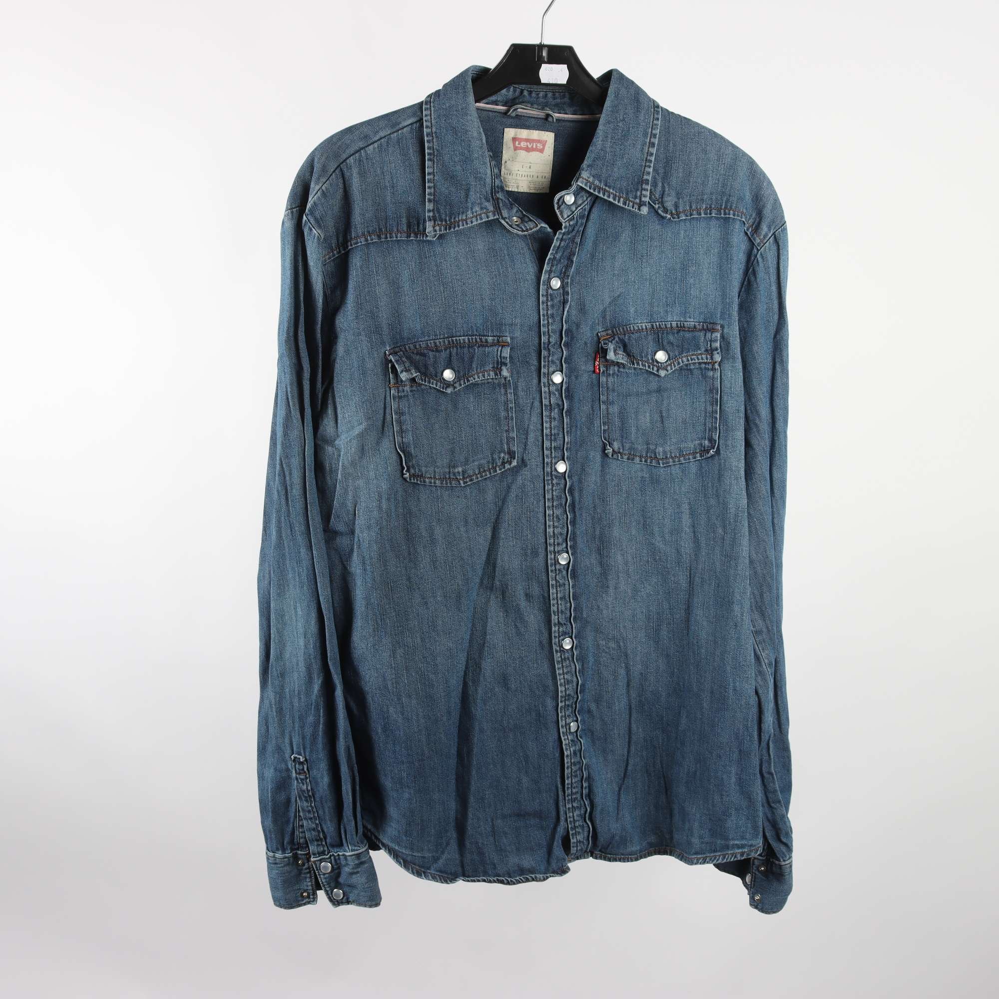 Jeansskjorta, Levis, blå, stl. L.