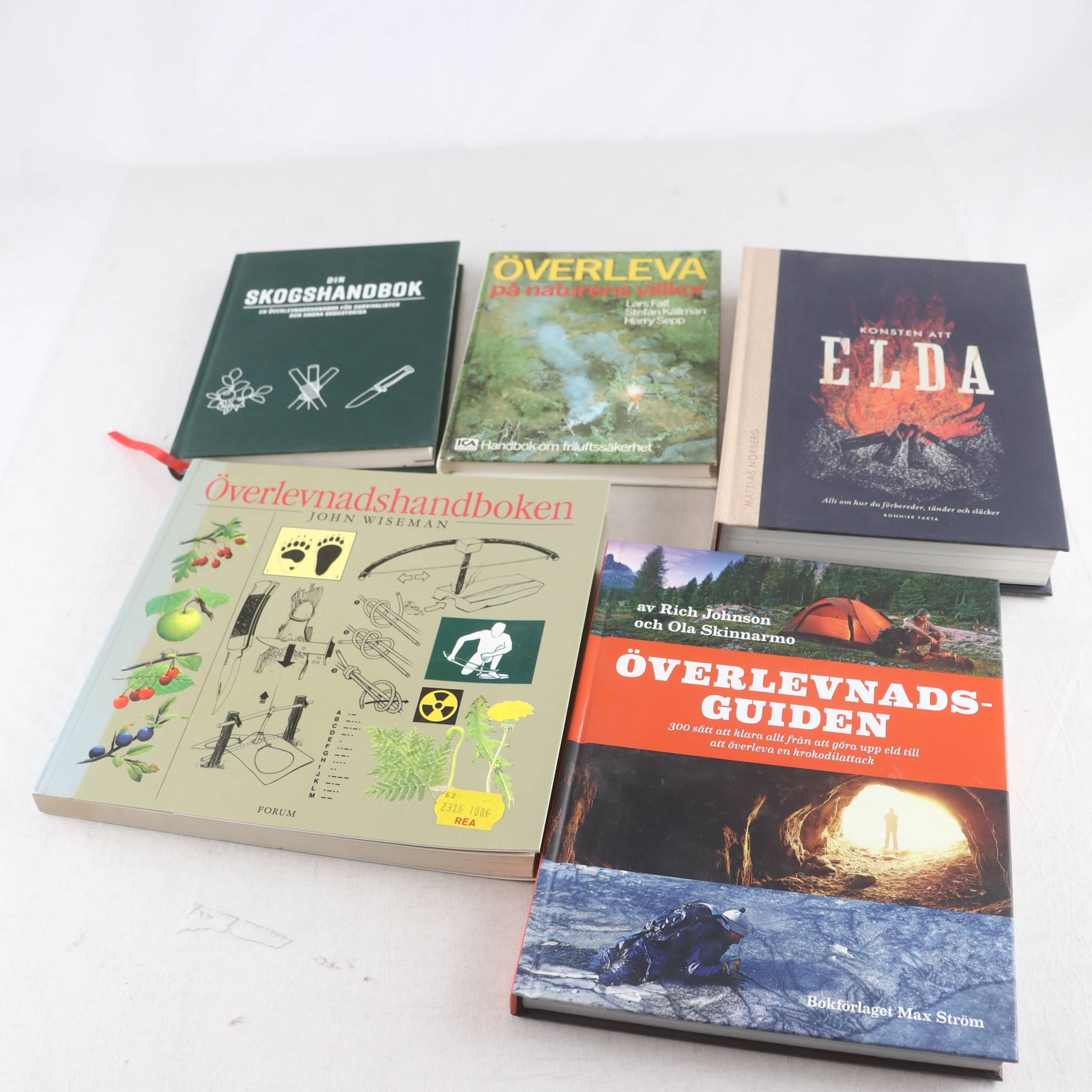 Överlevnadshandböcker, paket med 5 volymer