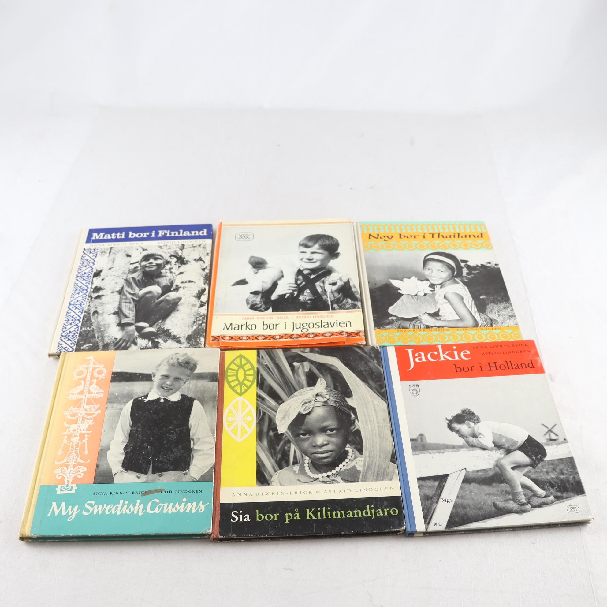 Anna Riwkin-Brick & Astrid Lindgren, bokpaket med 6 volymer