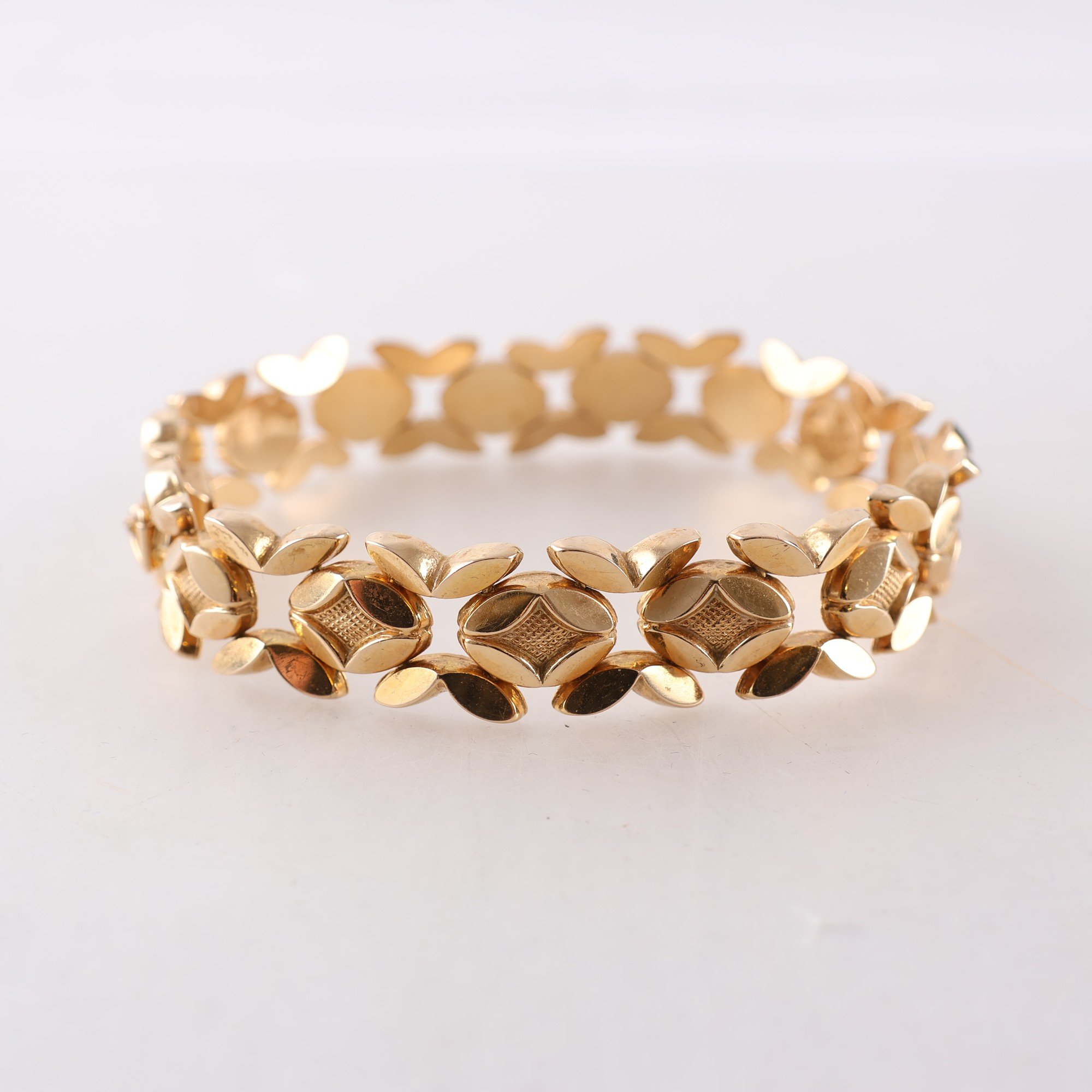 Armband, guld 18k, länkat, vikt: 24.3g