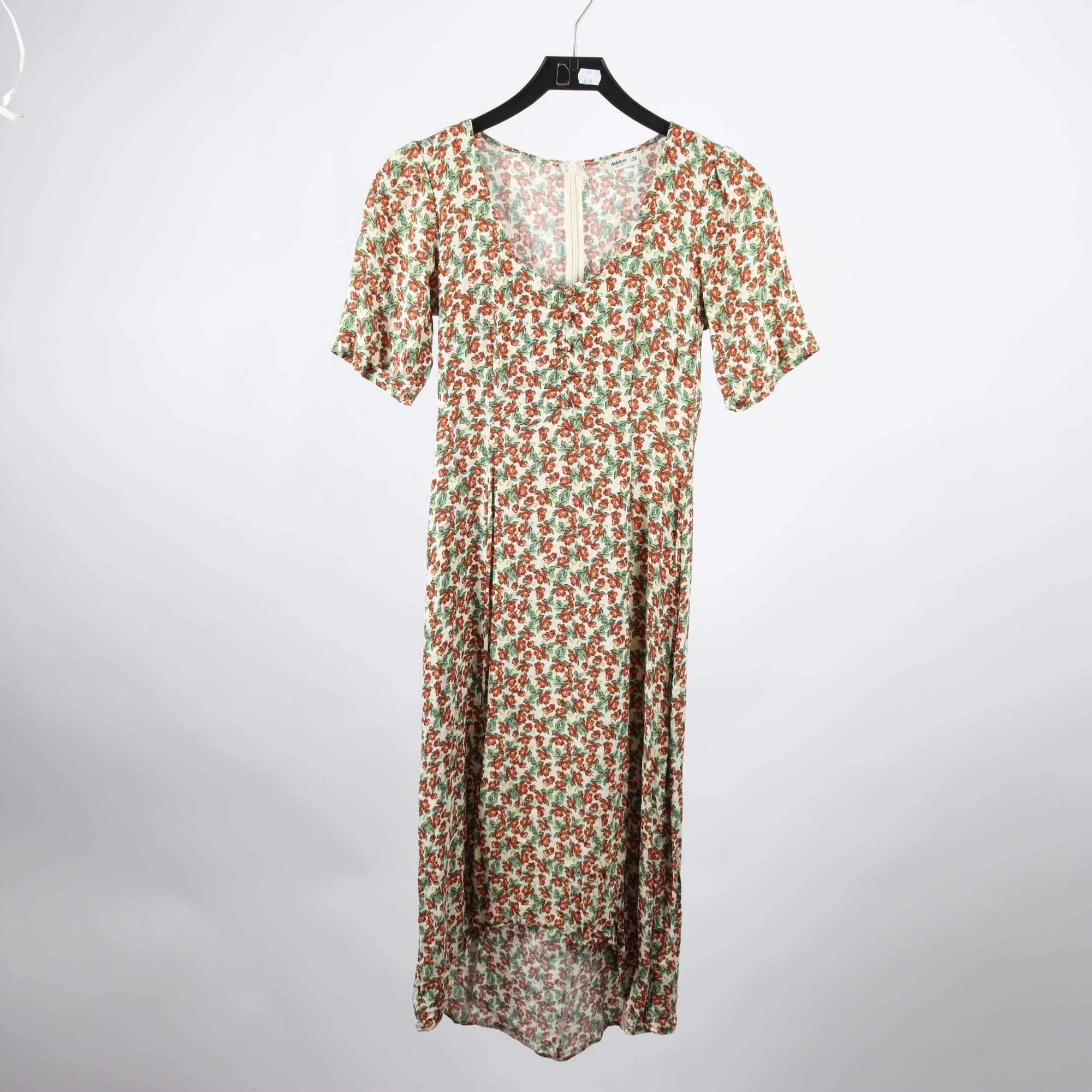 Klänning, Dobber, blommig, stl. 36