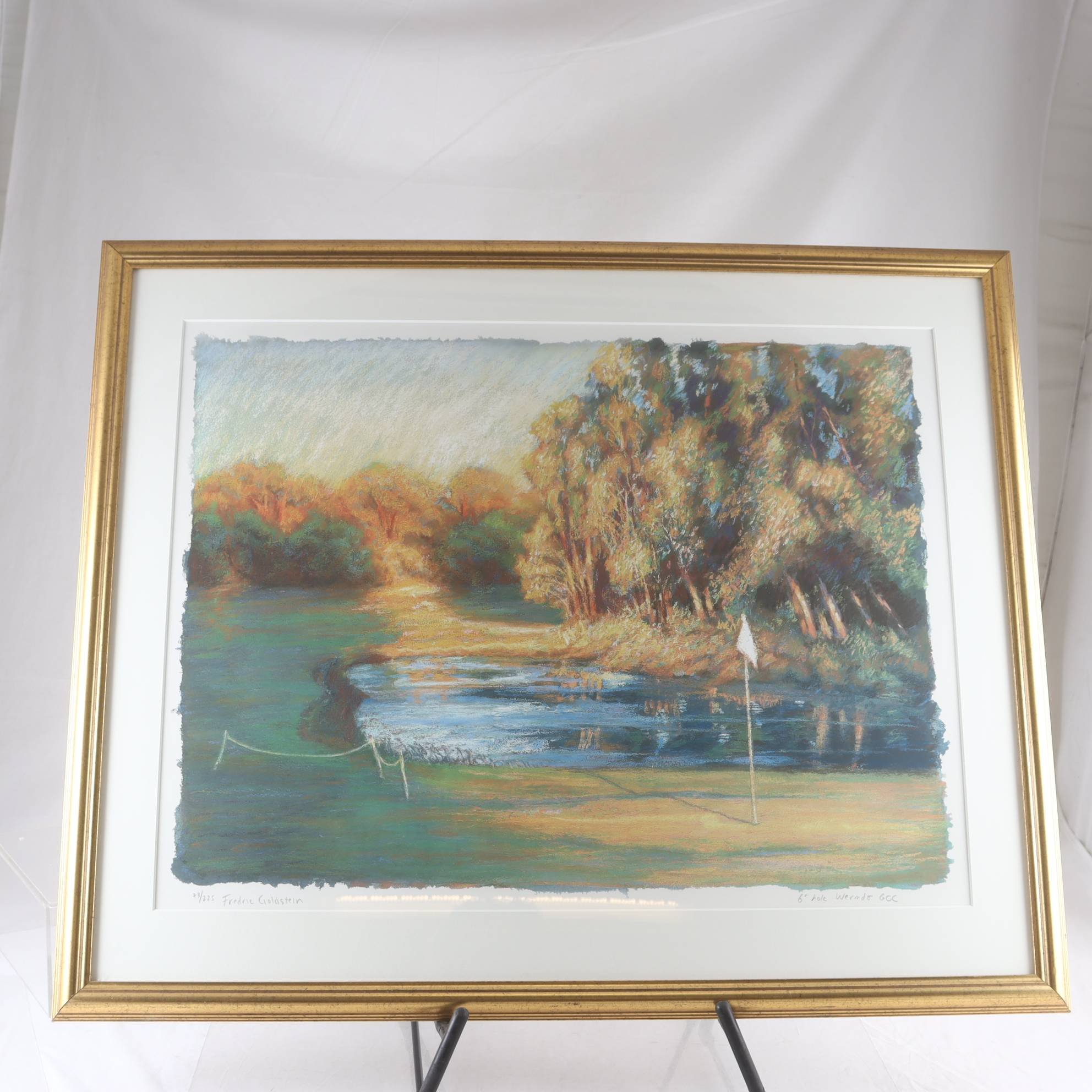 Tryck, 6 hole Wermdö, Fredric Goldstein, 23/225, signerad. Endast avhämtning.