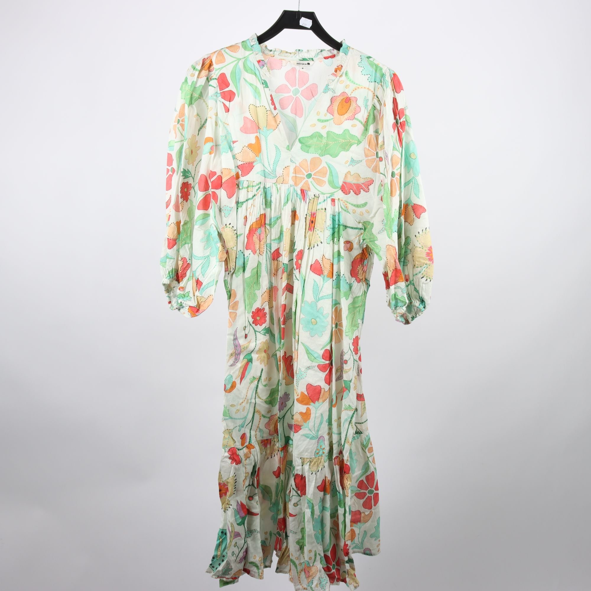 Klänning, Indiska, flerfärgad, mönstrad, stl. M