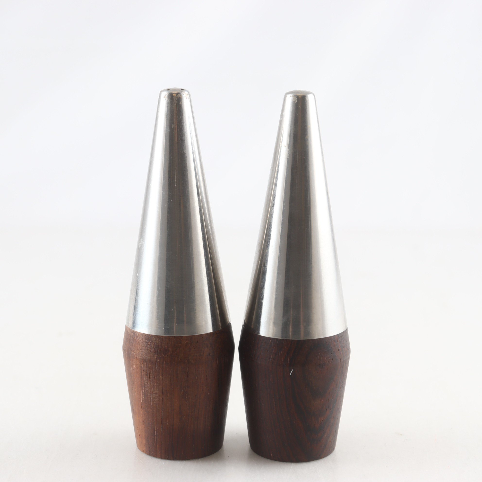 Salt- och pepparset, A & B Lundtofte, Danskt, rostfritt stål, teak.
