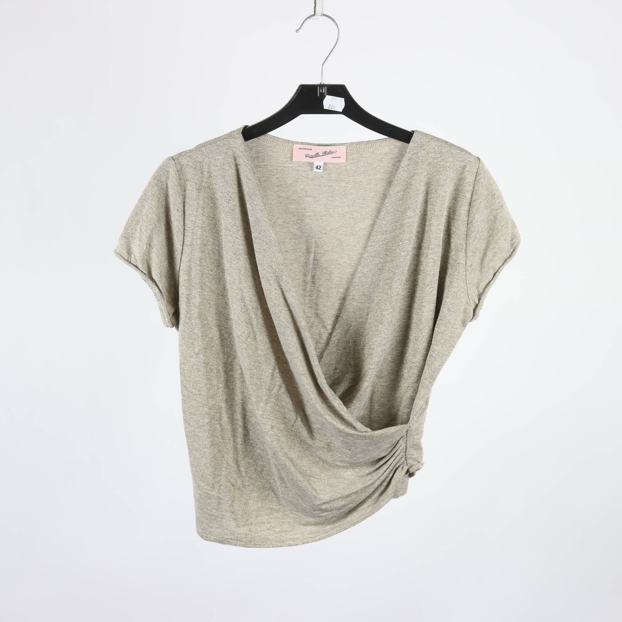 Tröja, camilla Thulin, grå, guld, stl. 42